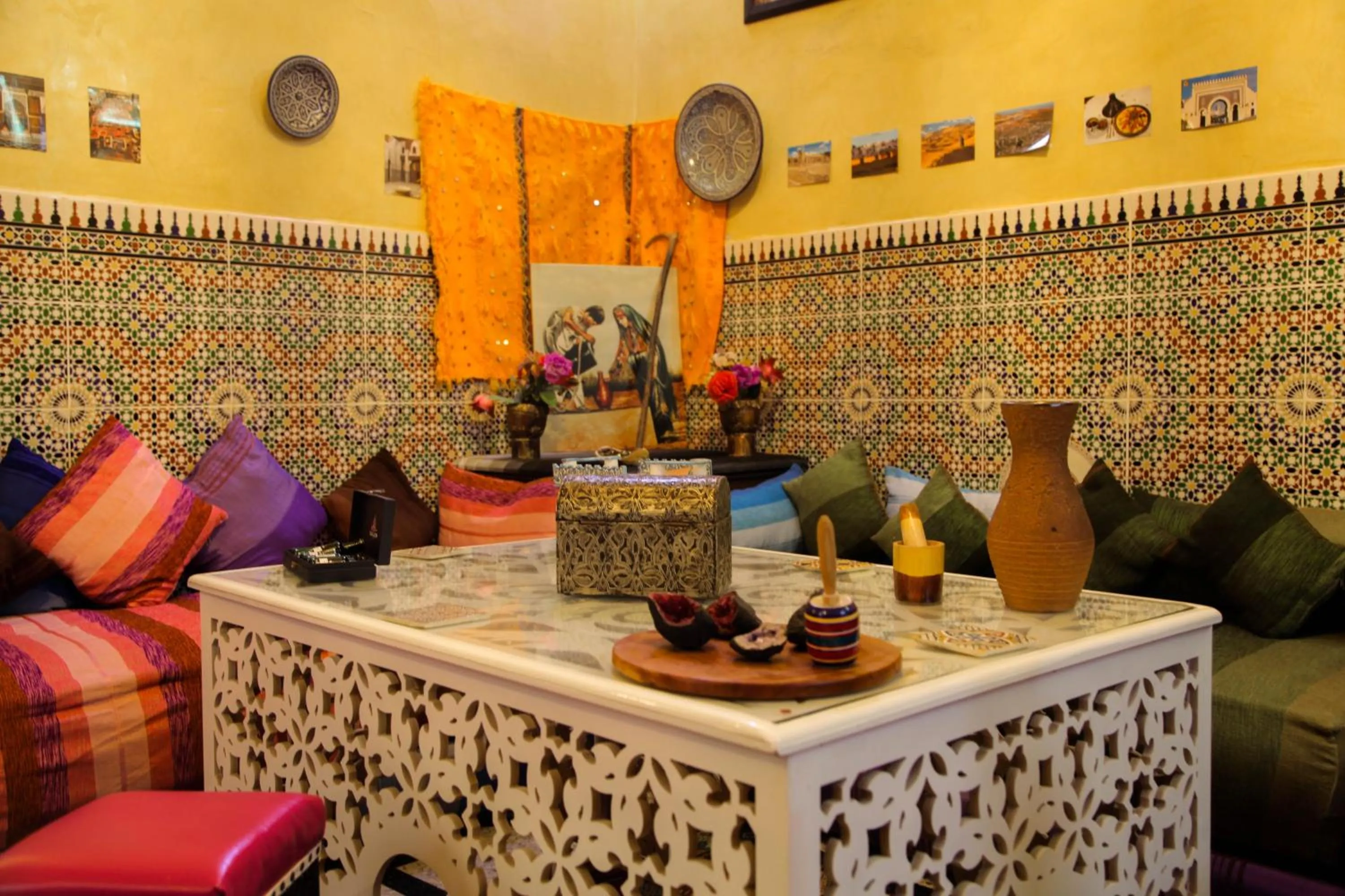 Lobby or reception in Dar Berrada-Ziat