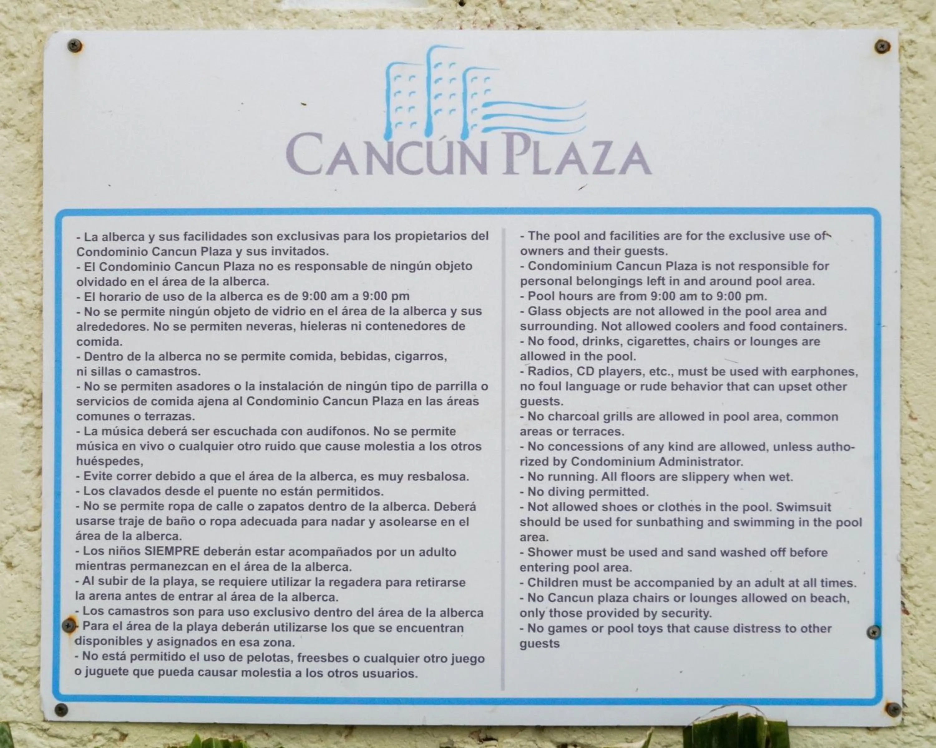 Property building in Cancún Plaza Sea View
