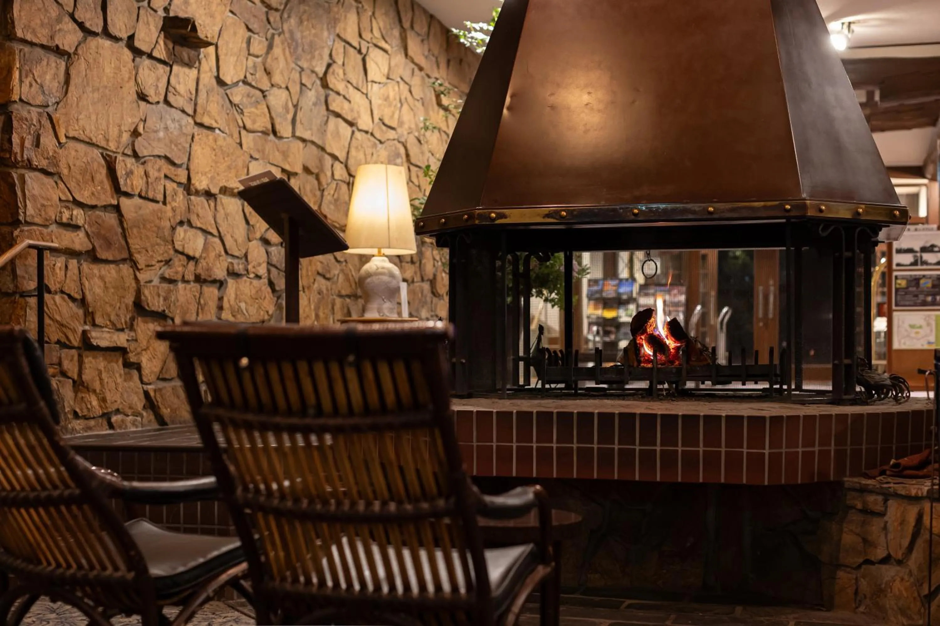 Lobby or reception in Yatsugatake Kogen Lodge