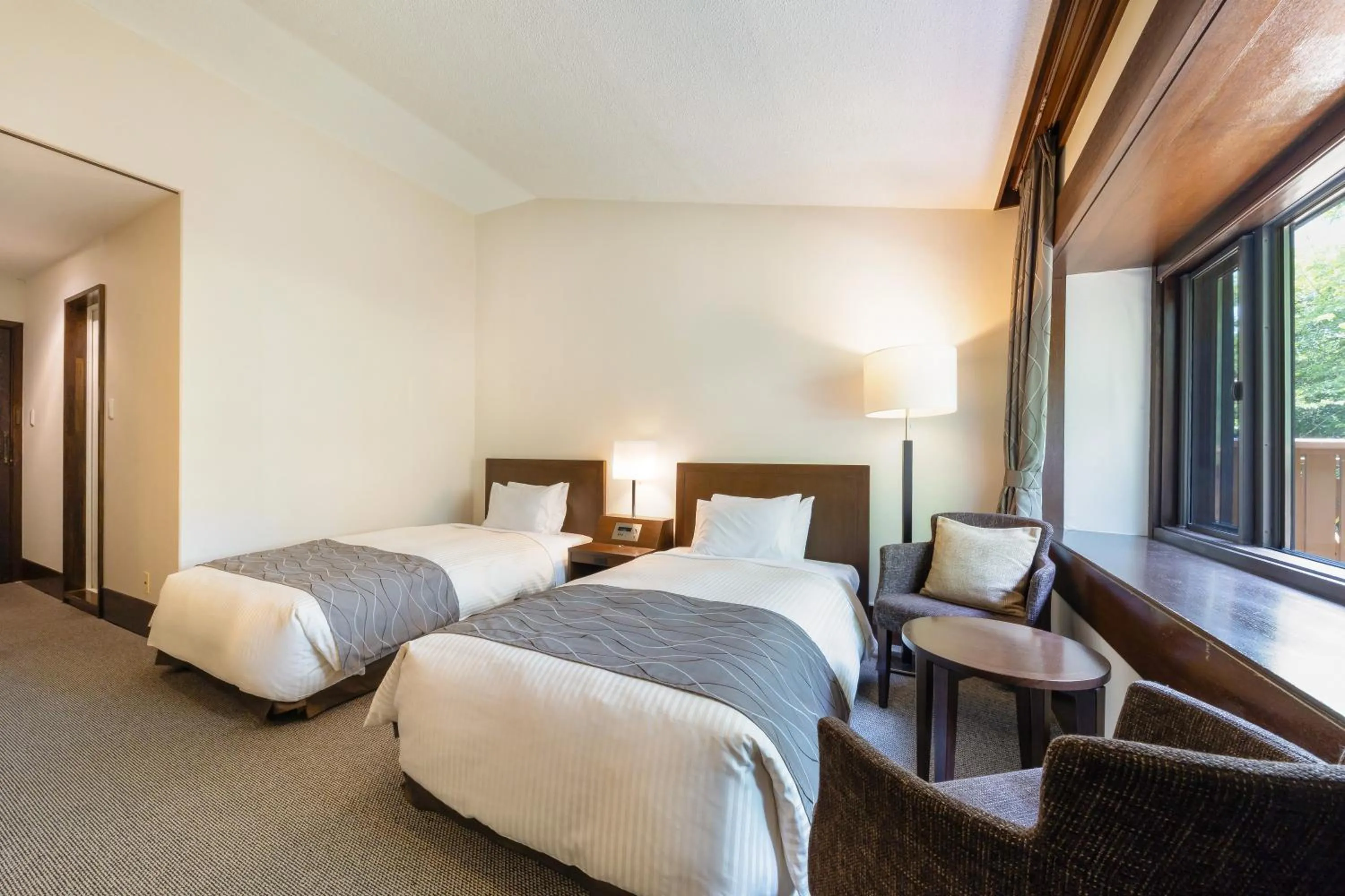 Bed in Yatsugatake Kogen Lodge