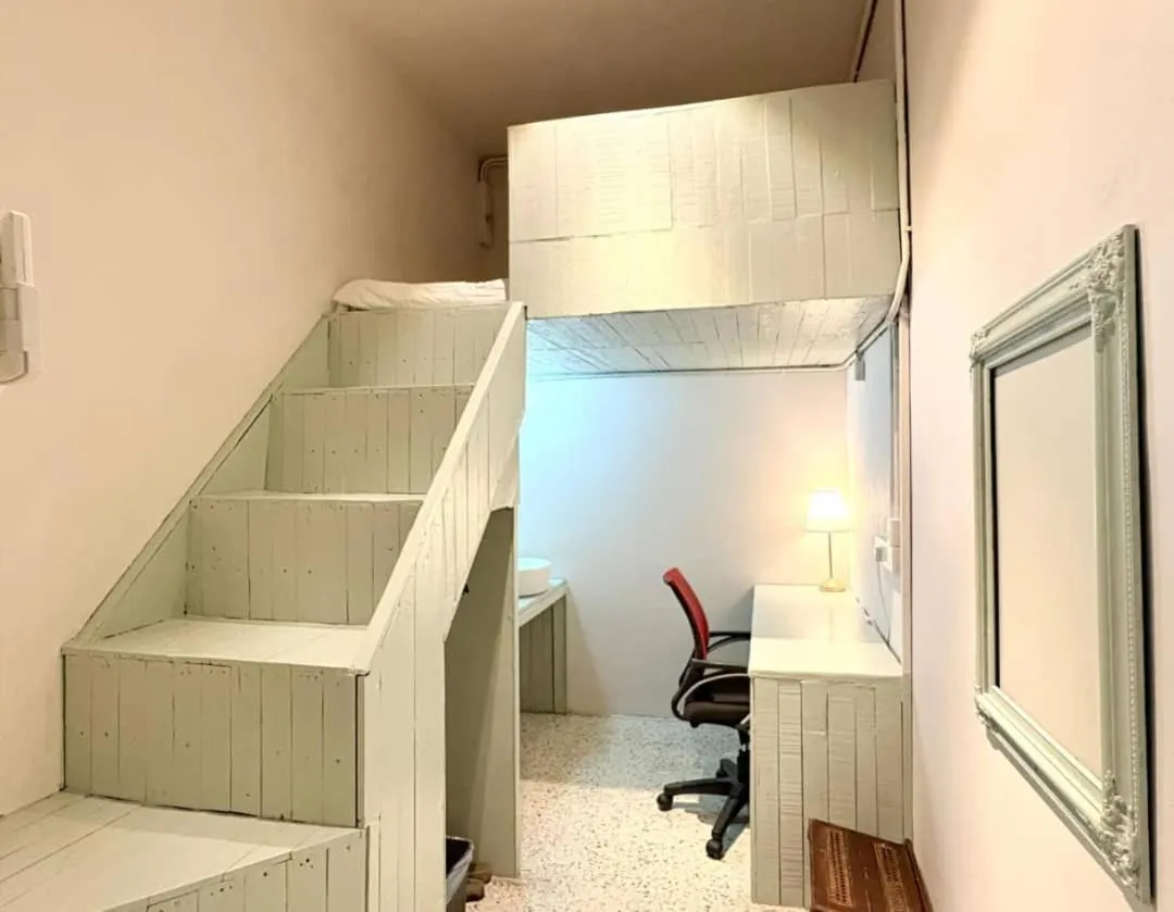 Bed in Kim Haus Loft