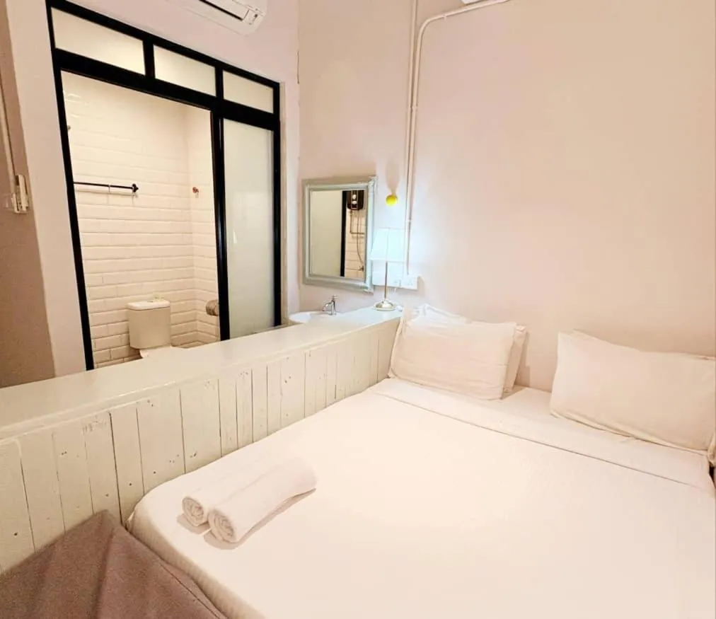 Bedroom, Bed in Kim Haus Loft