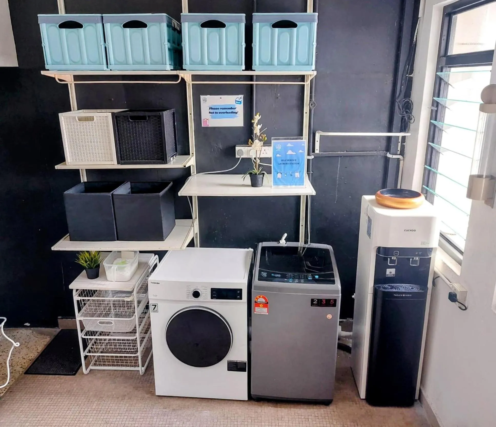 laundry in Kim Haus Loft