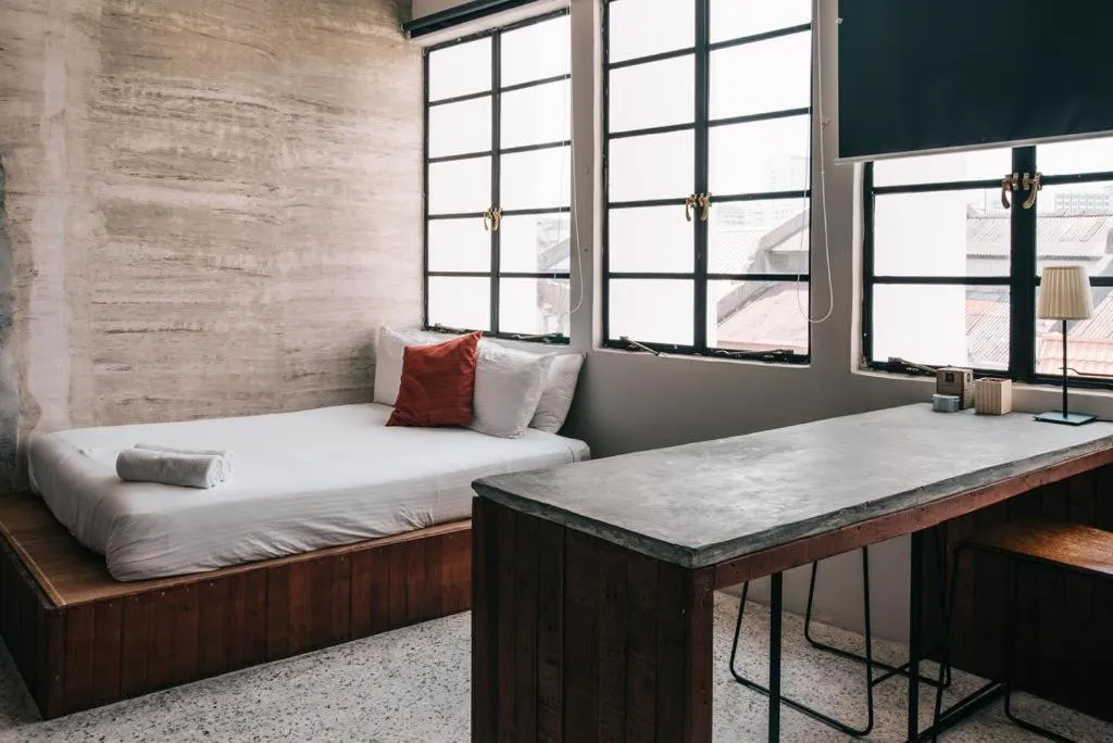 Bed in Kim Haus Loft