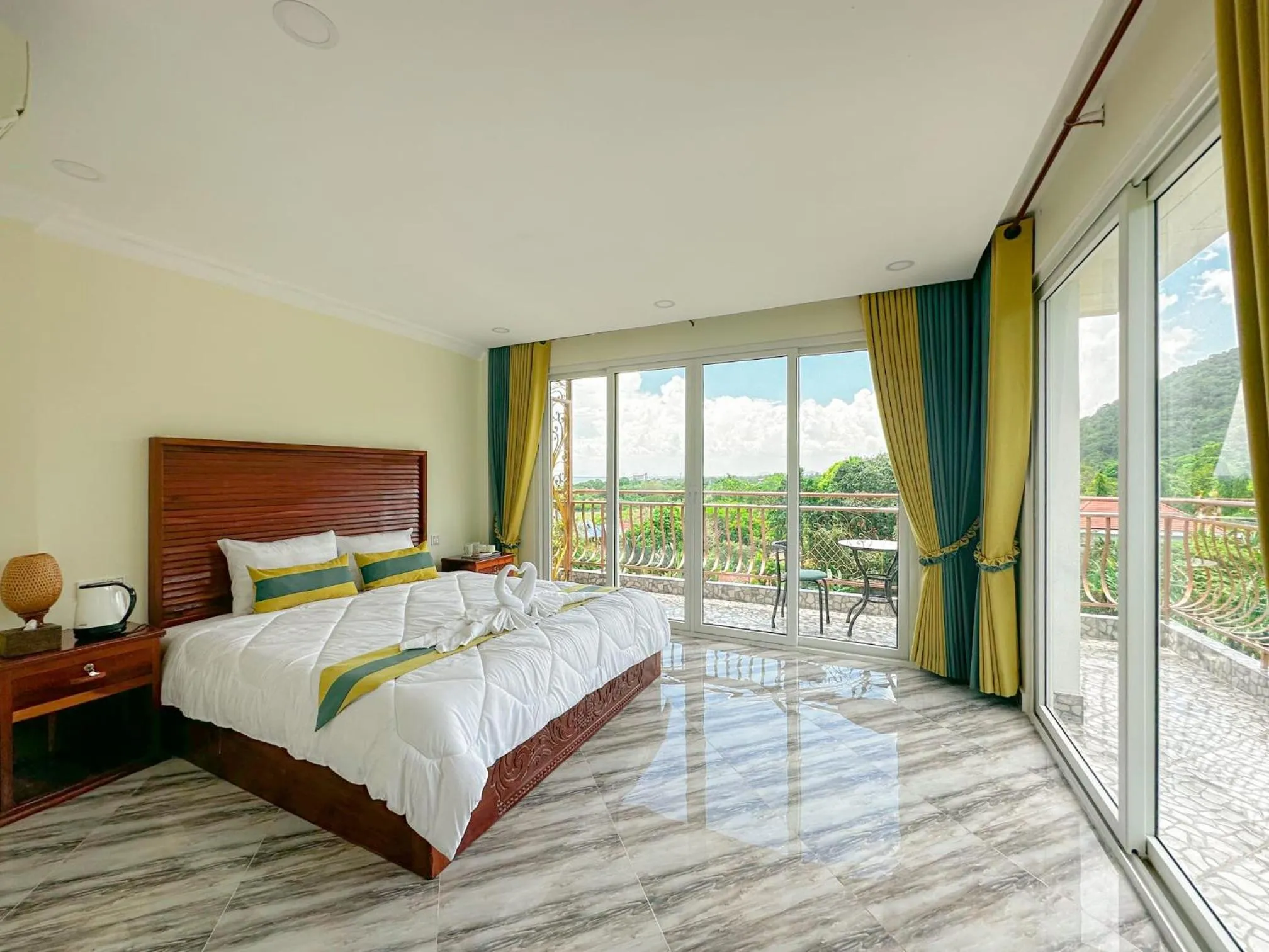 Bed in Summer Resort