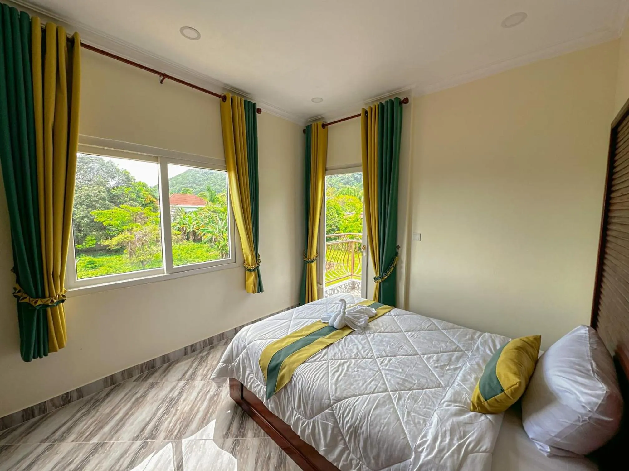 Bed in Summer Resort