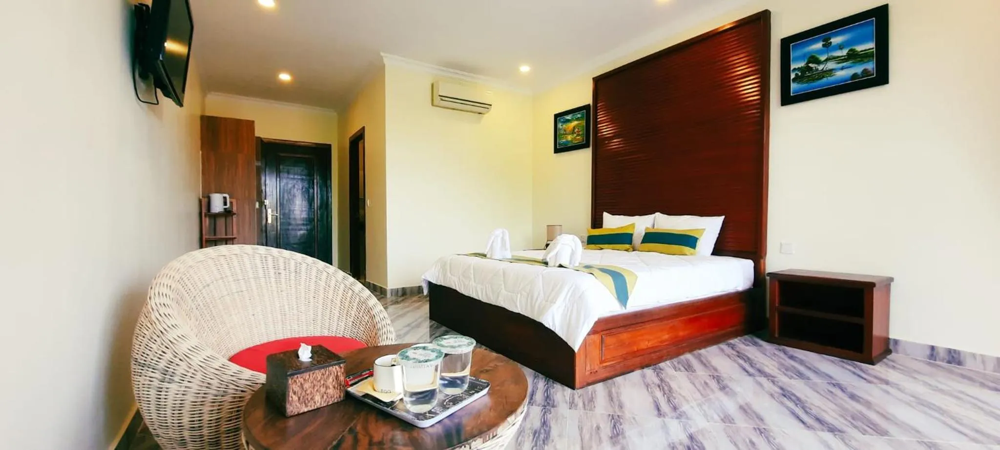 Bed in Summer Resort