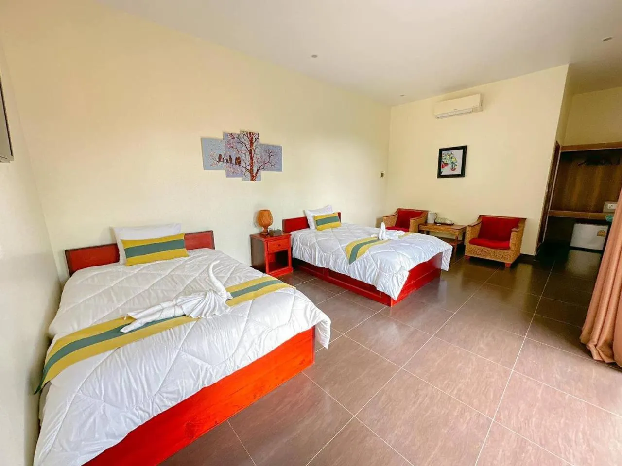 Bed in Summer Resort