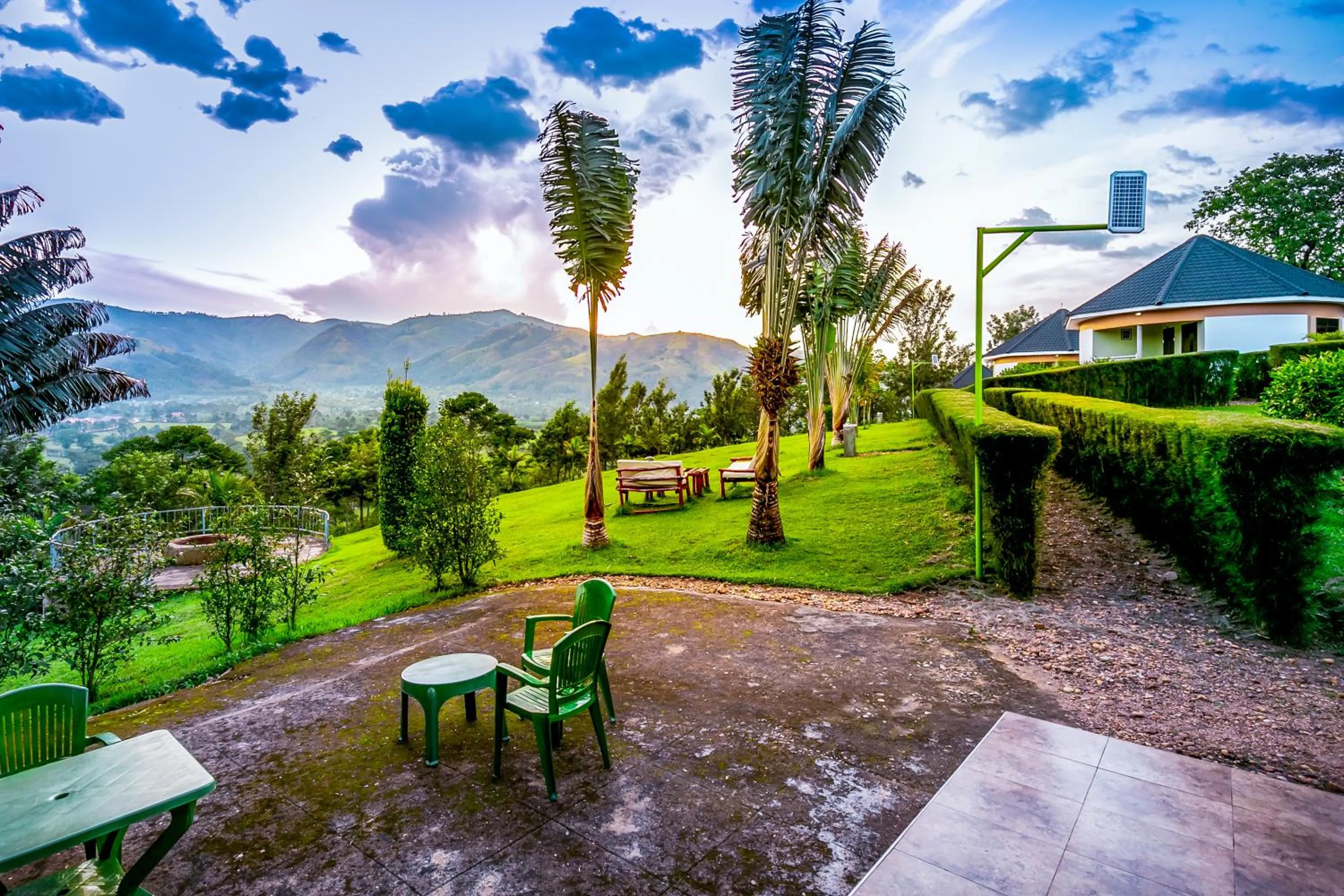 Garden view in The Crested Crane Bwindi Hotel