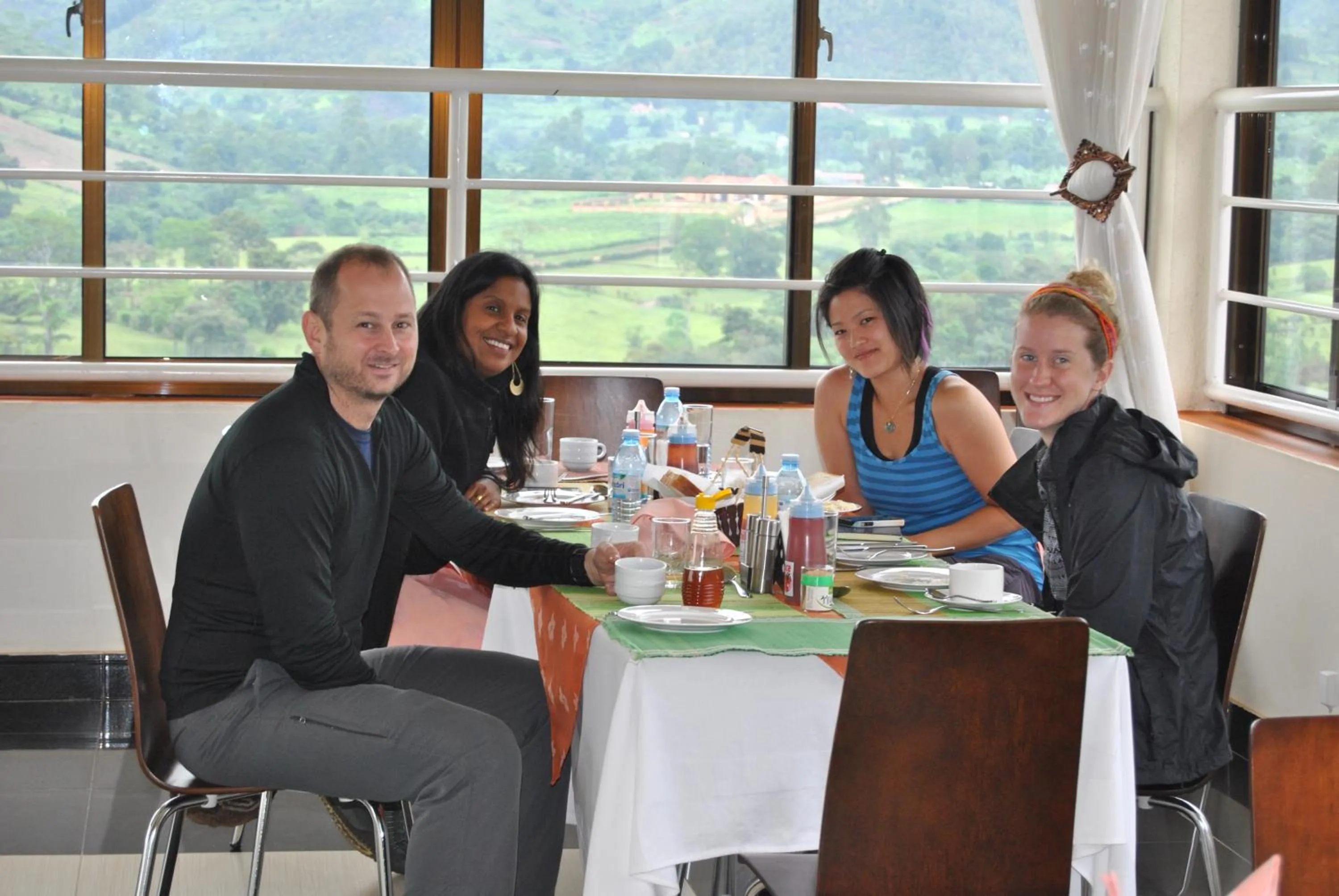 Continental breakfast in The Crested Crane Bwindi Hotel