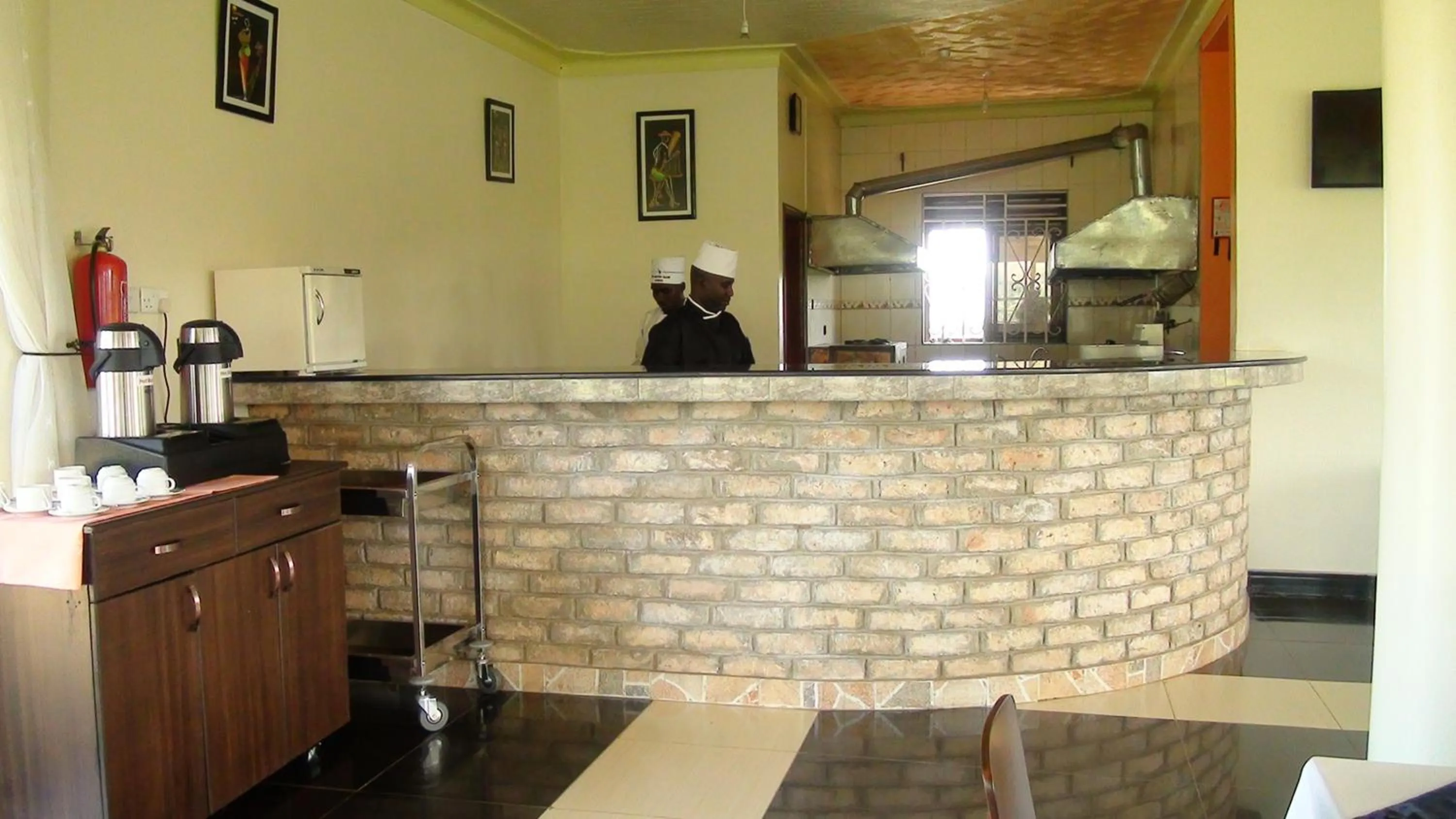 Staff in The Crested Crane Bwindi Hotel