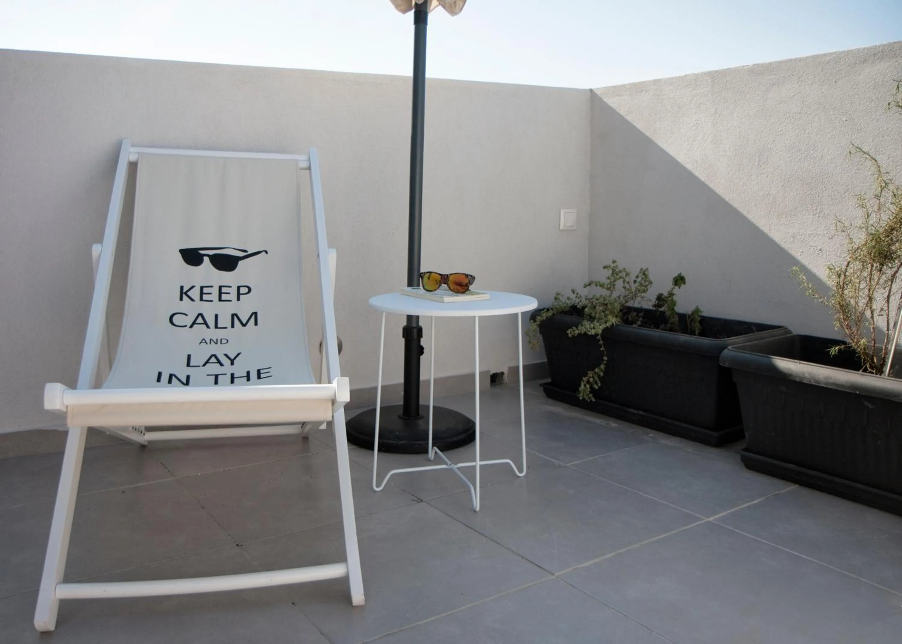 Patio in Axos Apartments