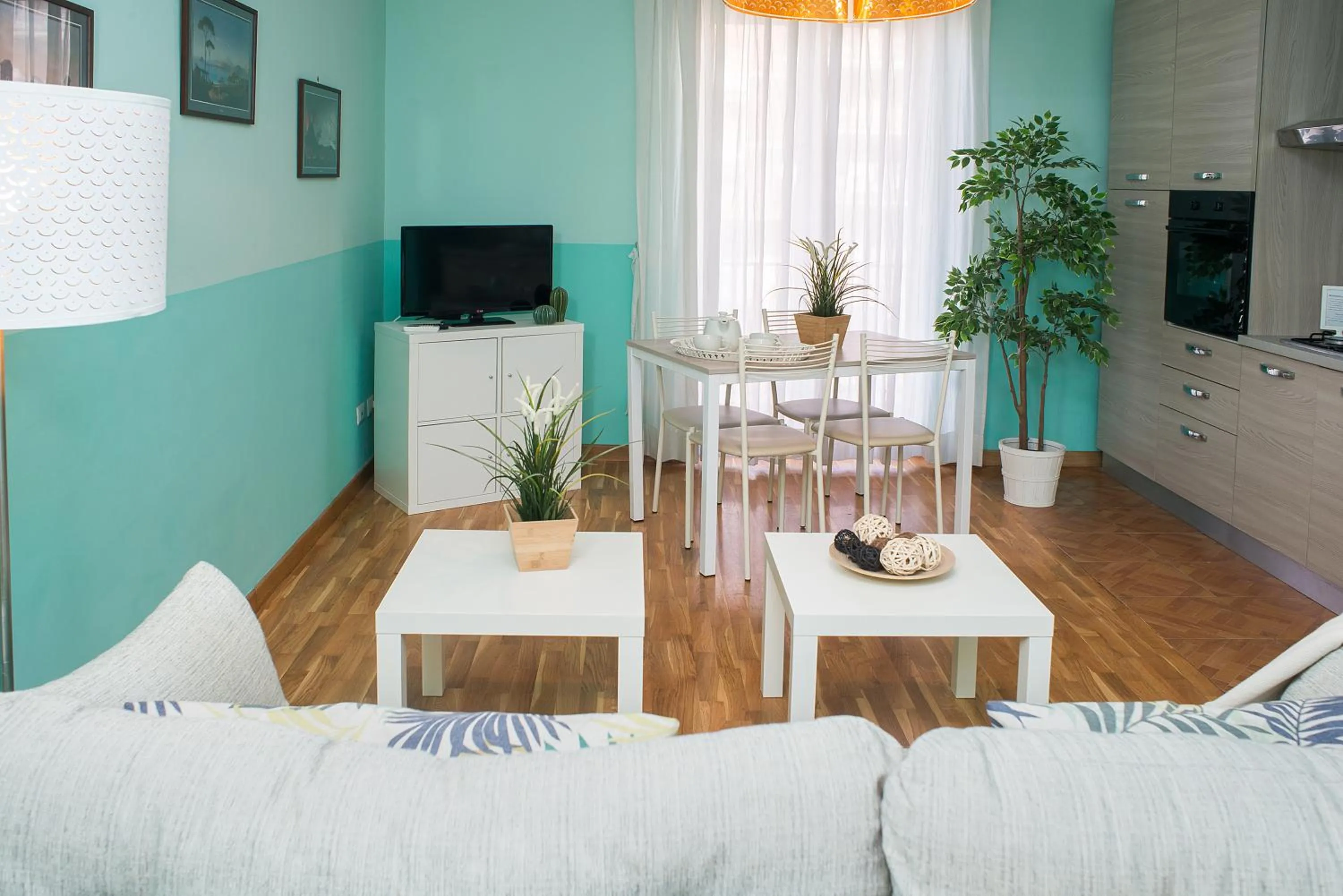 Living room, Bed in Residenza Flegrea