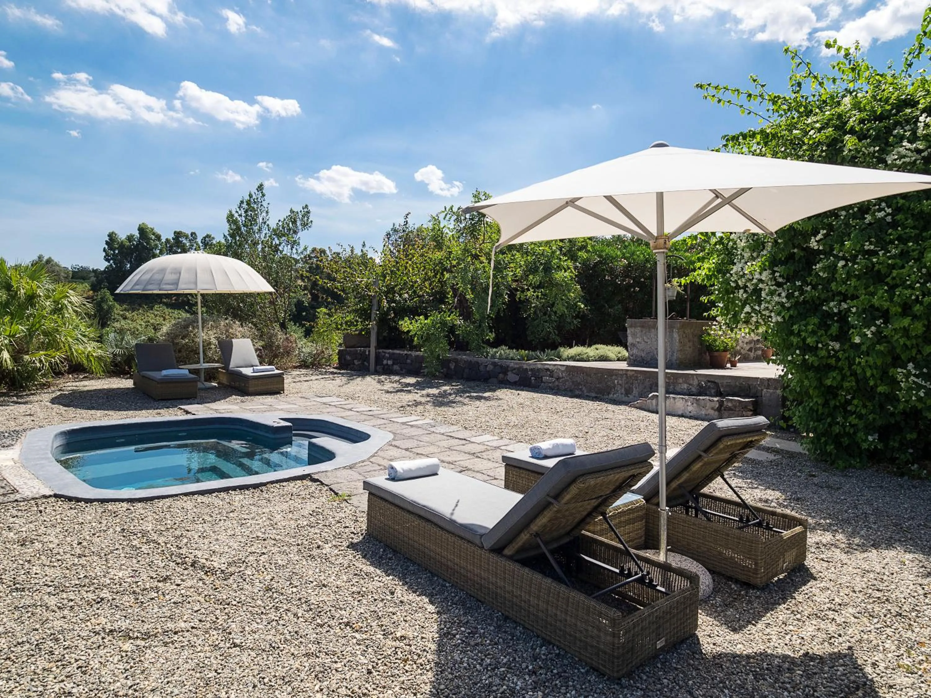 Patio in Donna Carmela Resort & Lodges