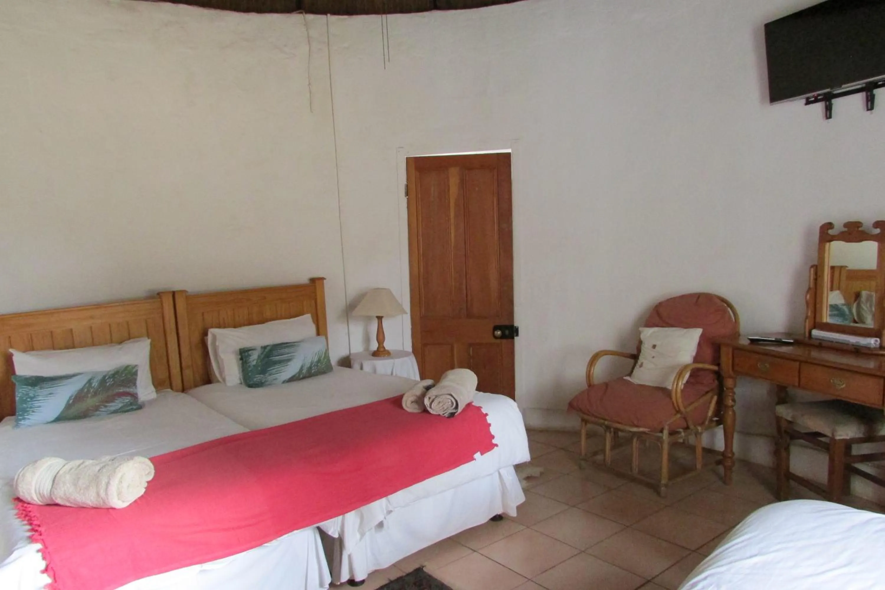 Bed in Absolute Leisure Cottages