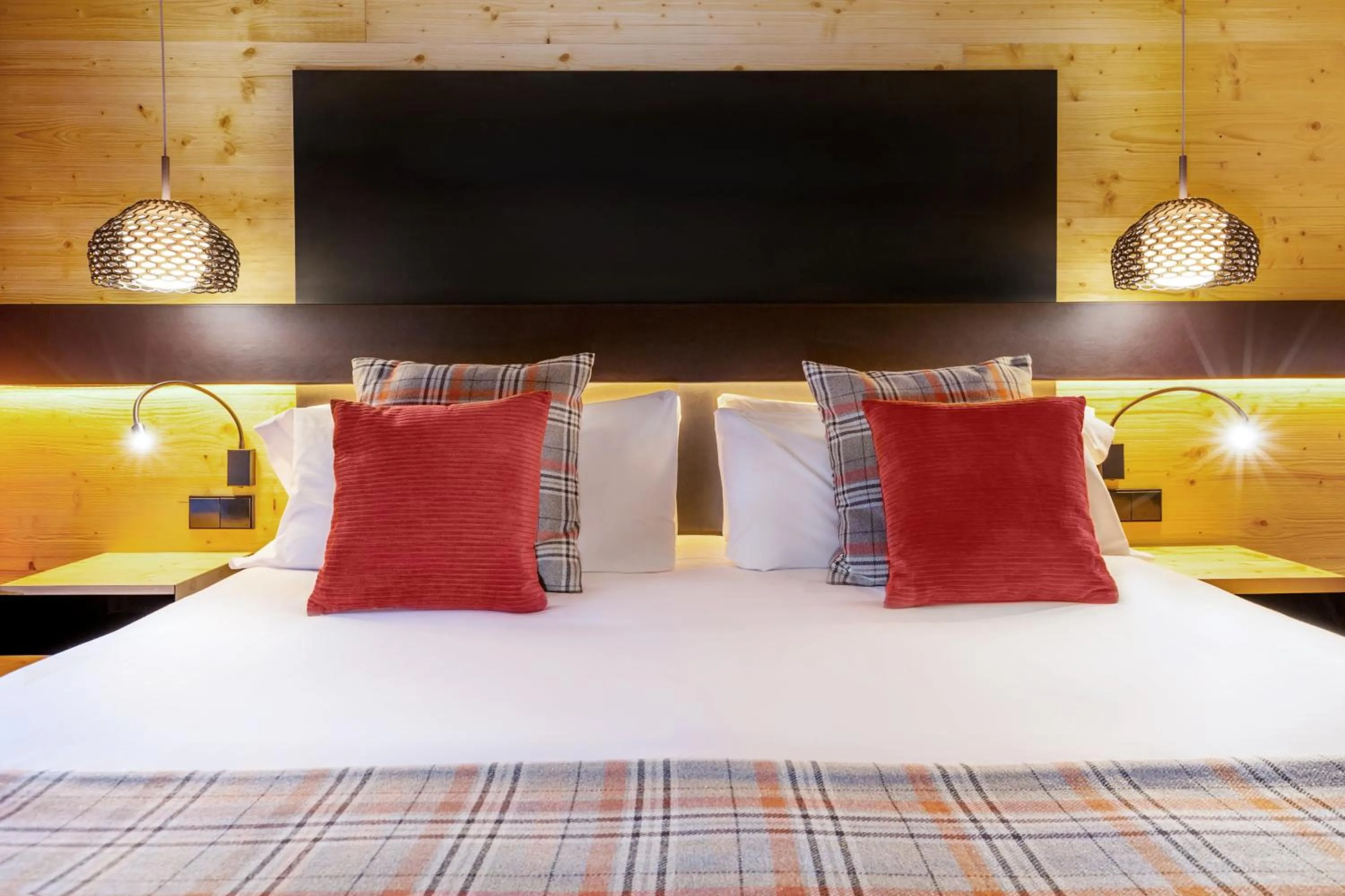 Bed in Park Piolets MountainHotel & Spa