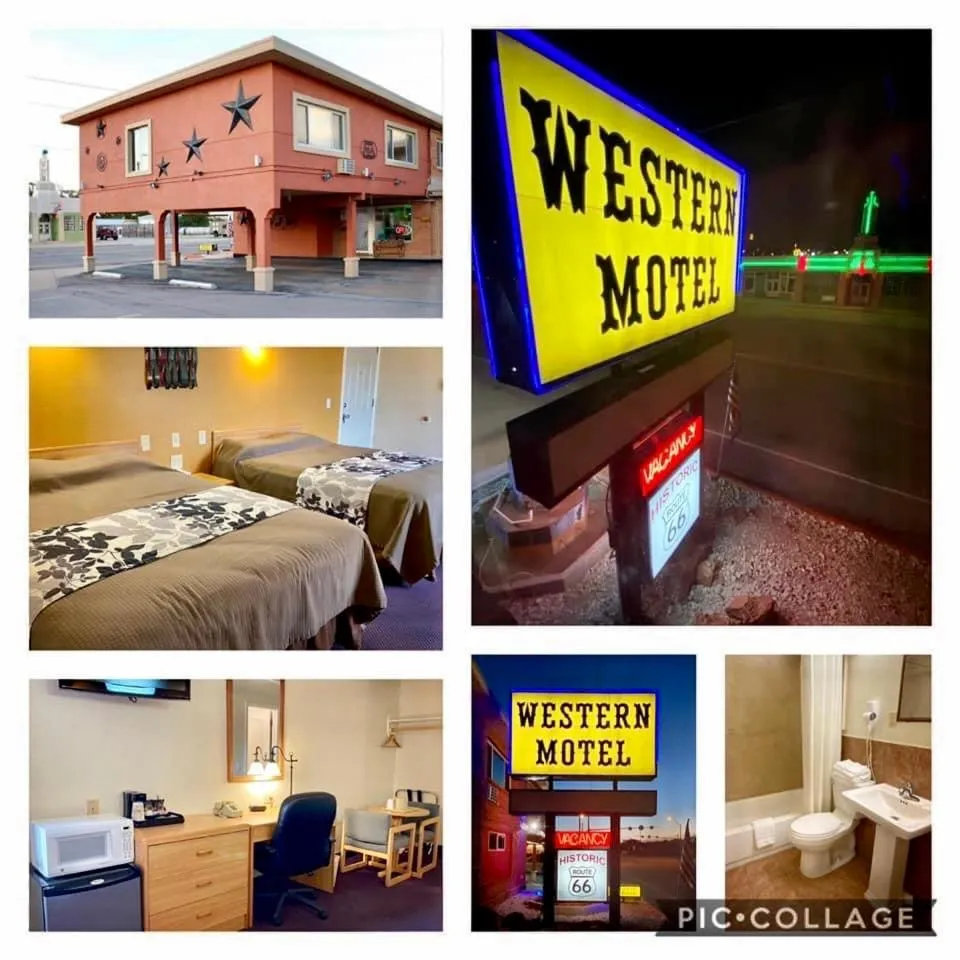 Text overlay in Western Motel