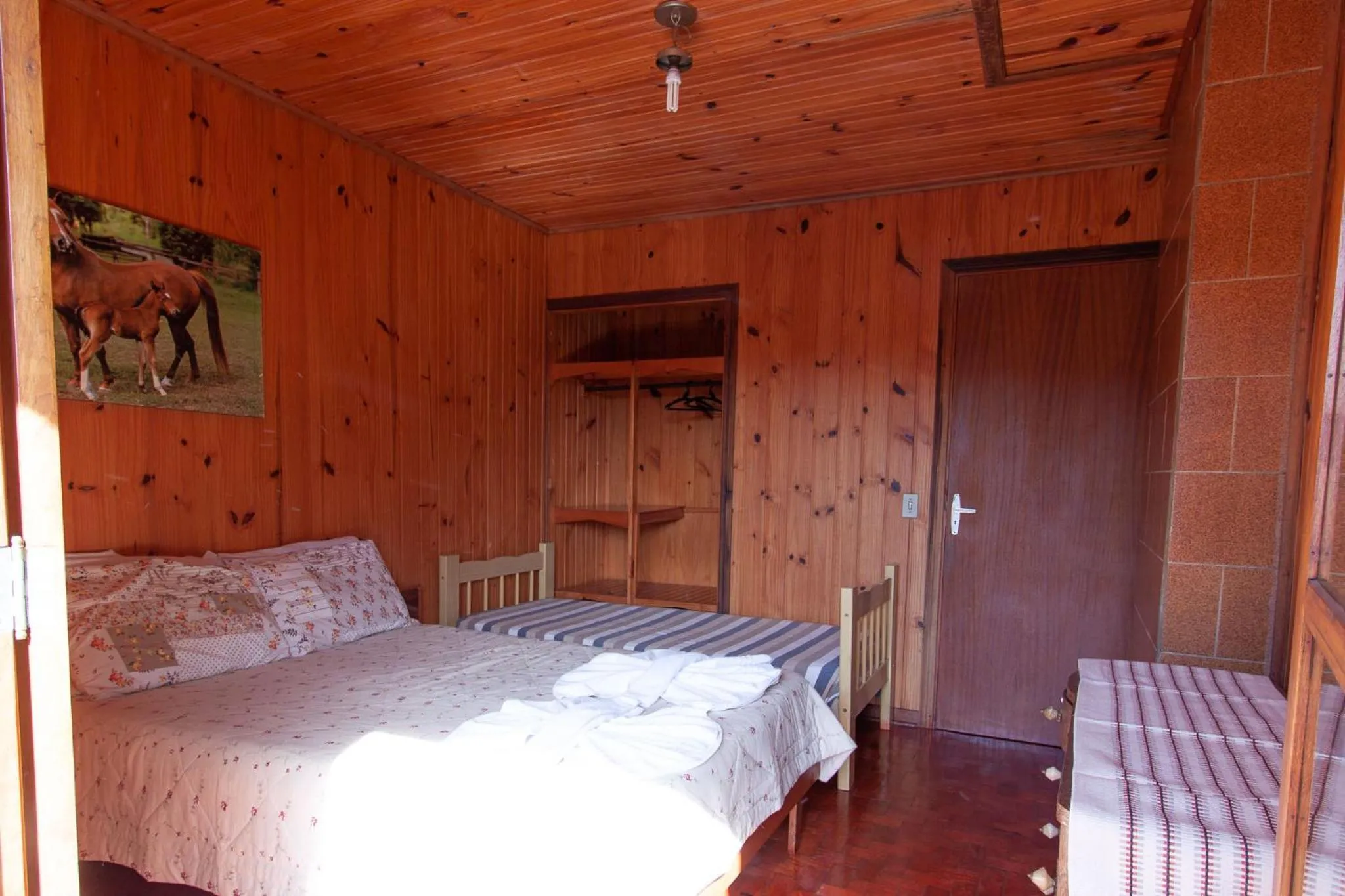 Bed in Chalés Dona Zenta