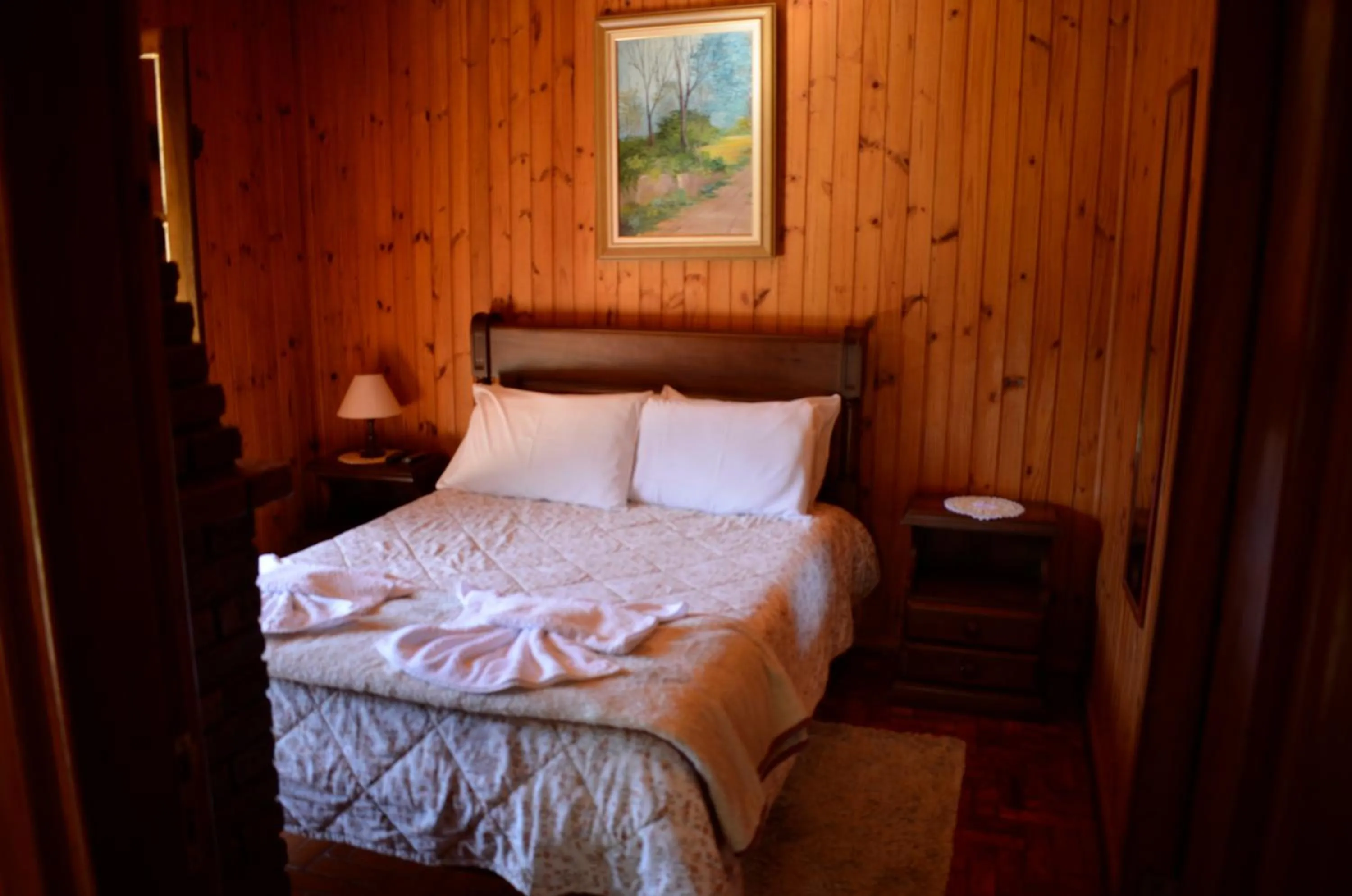 Bed in Chalés Dona Zenta