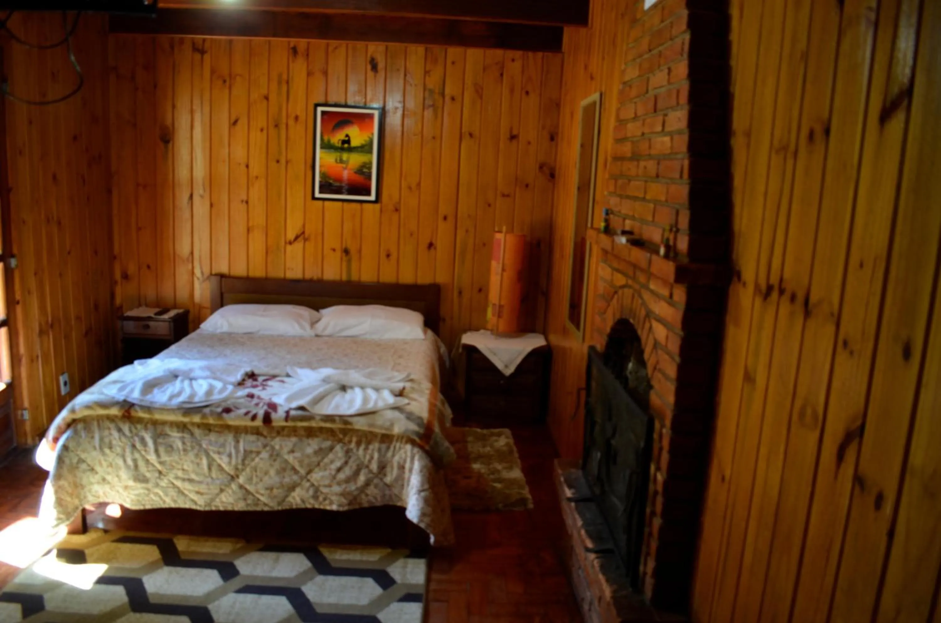 Bed in Chalés Dona Zenta