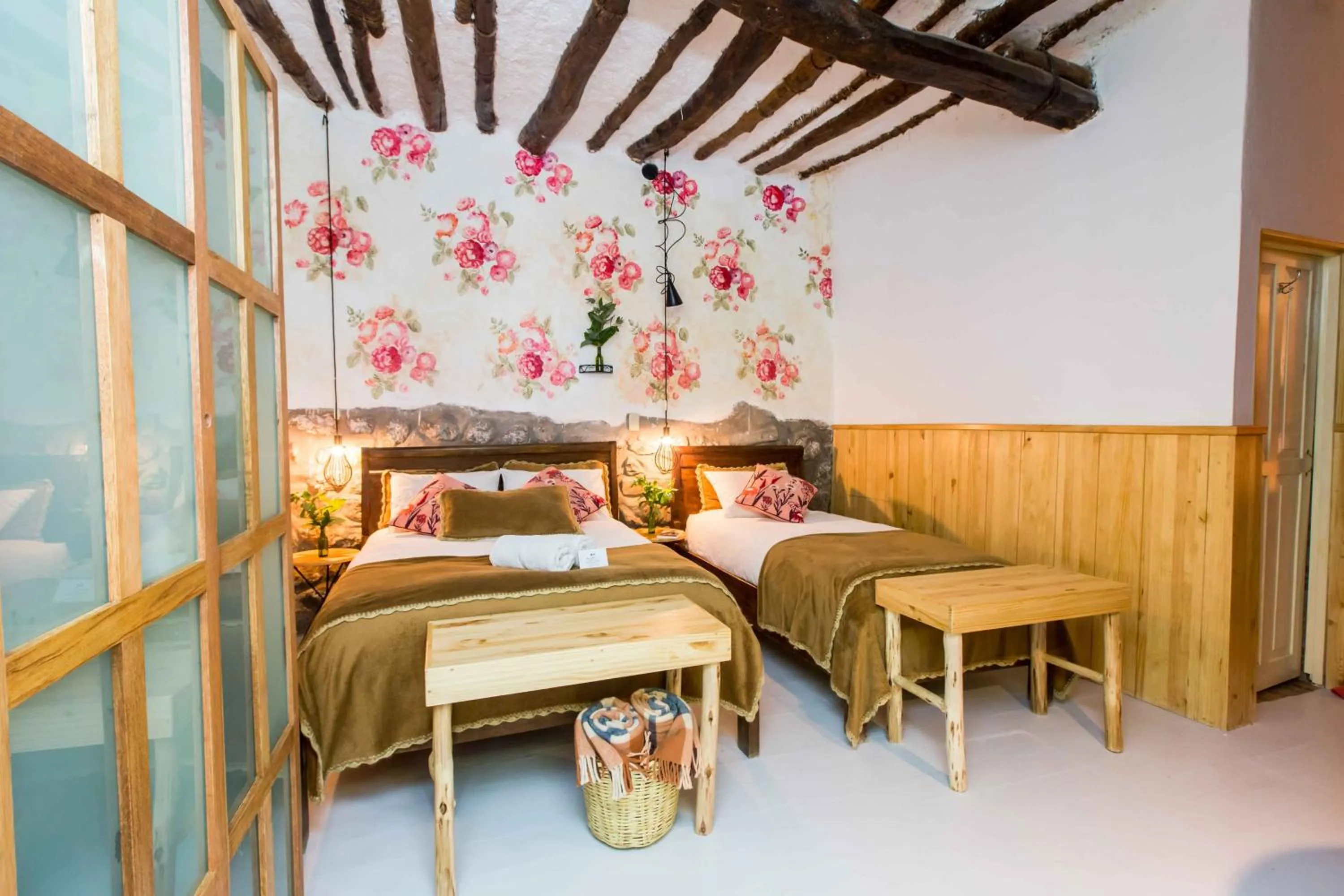 Bed in Niños Hotel Meloc