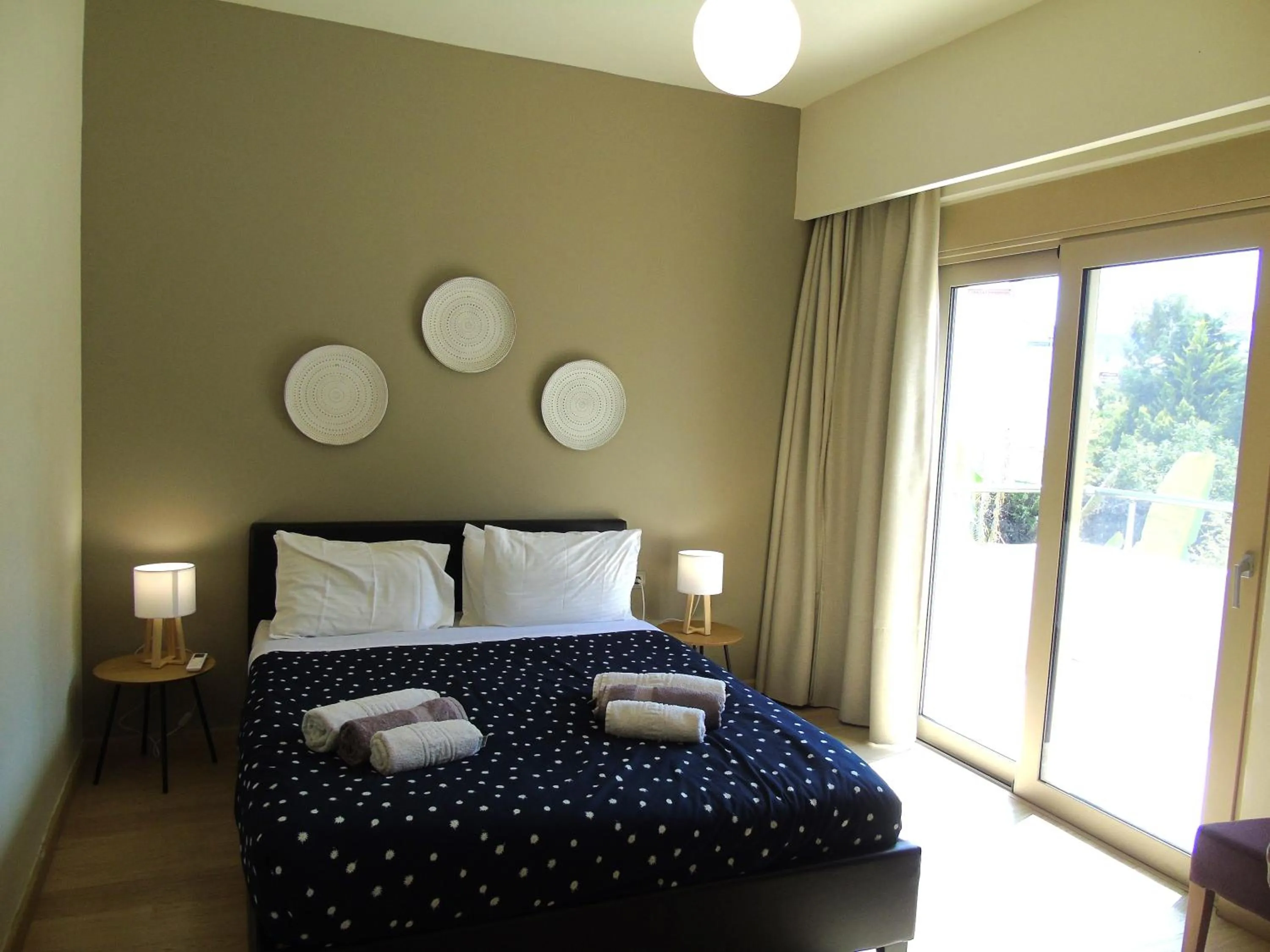 Bed in Vasiliki Villa