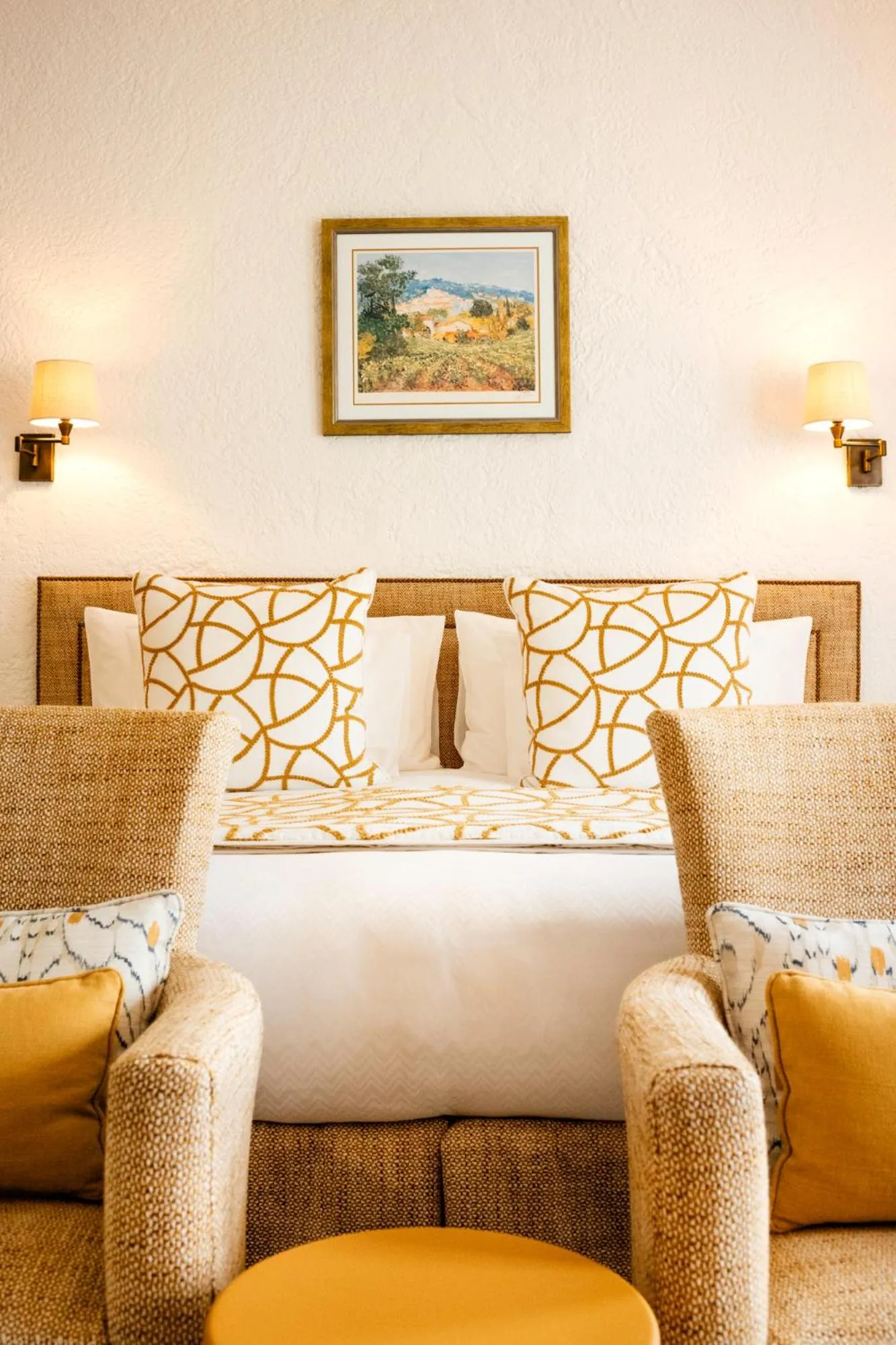 Bed in Hotel Byblos Saint-Tropez