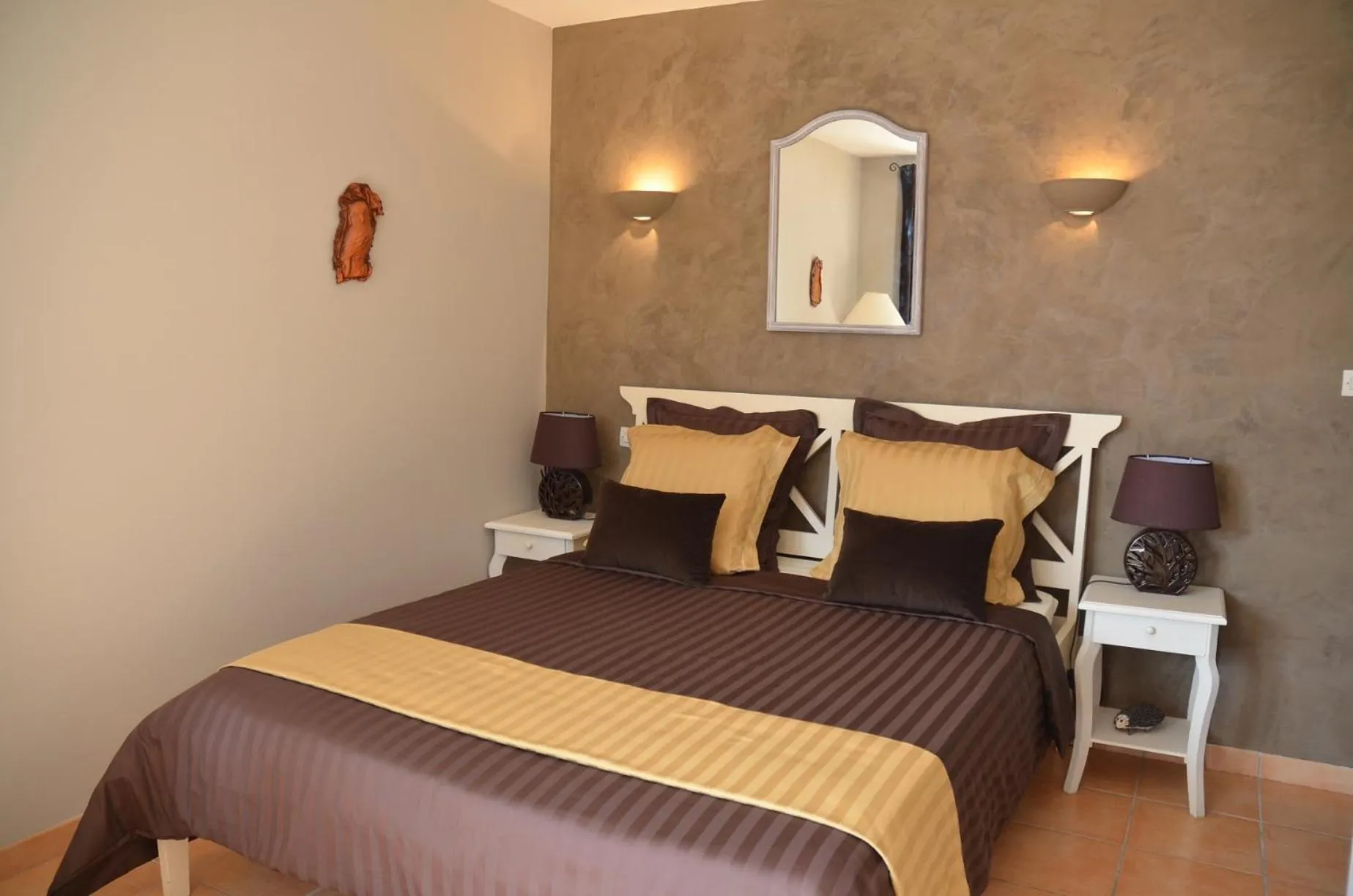 Bedroom, Bed in Villa des Cammaous