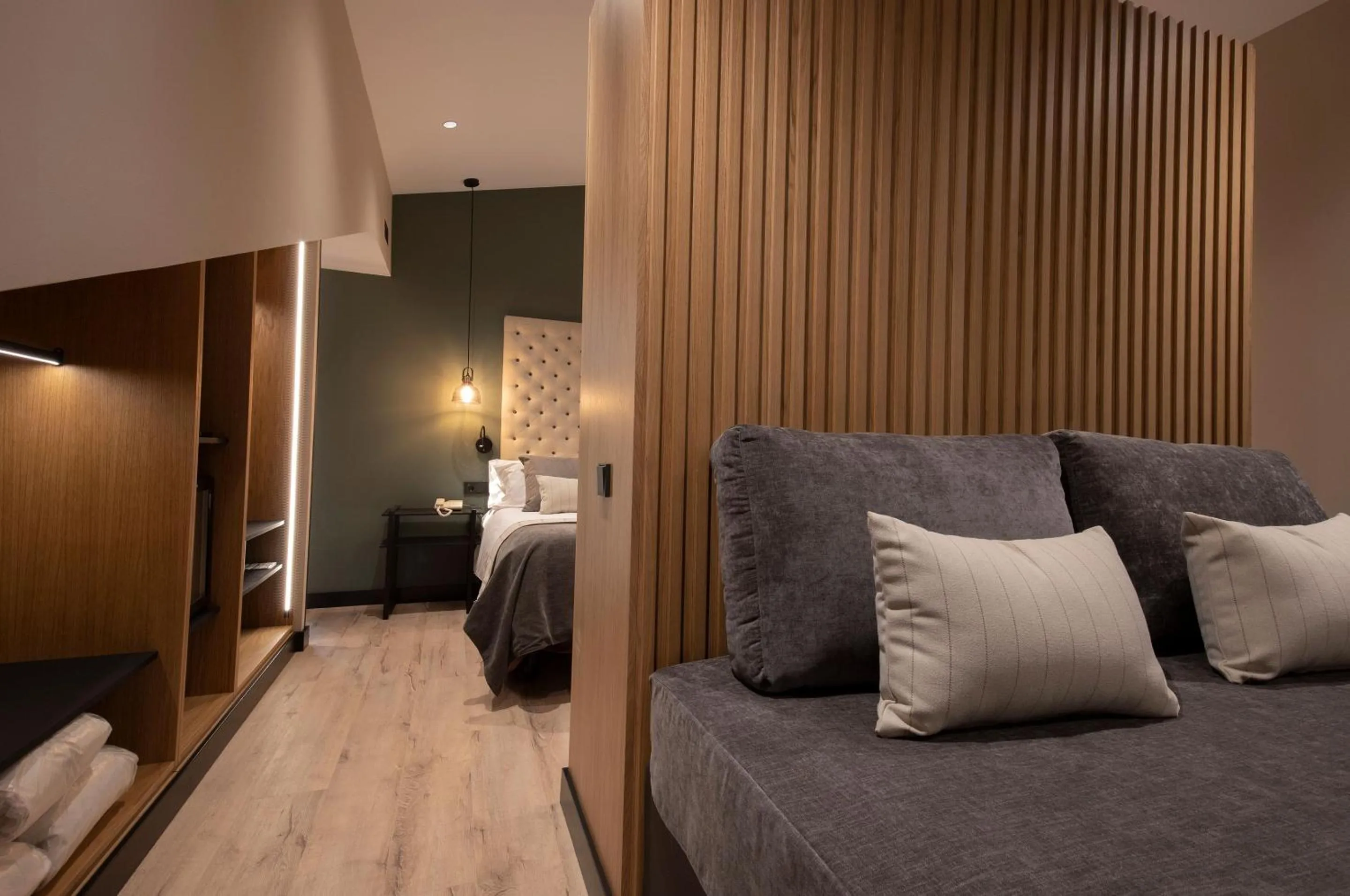 Living room, Bed in Hotel Piolets Soldeu Centre by Nexta