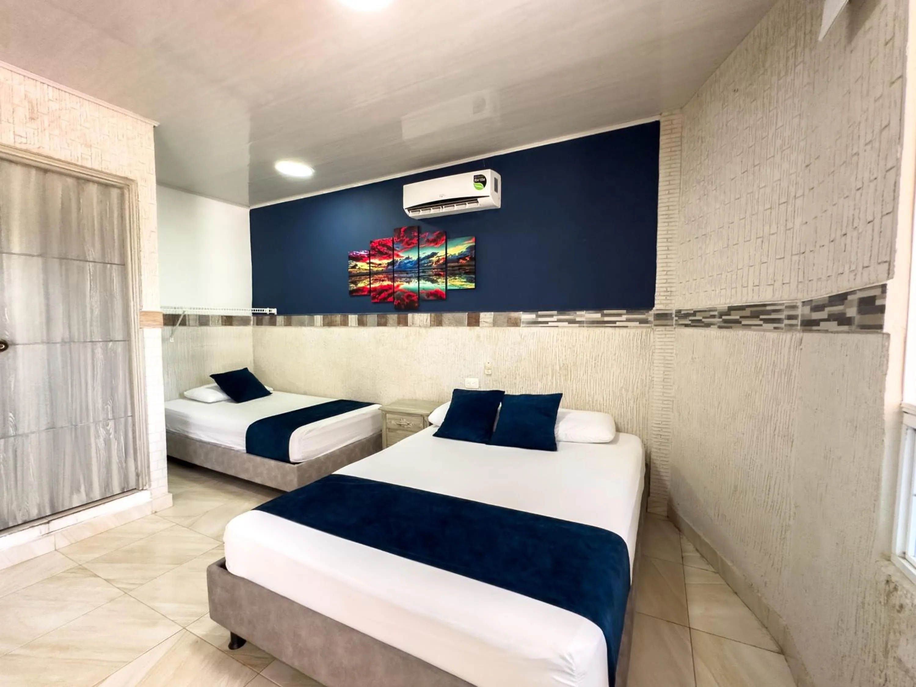 Bed in Hotel Bello Caribe Rodadero