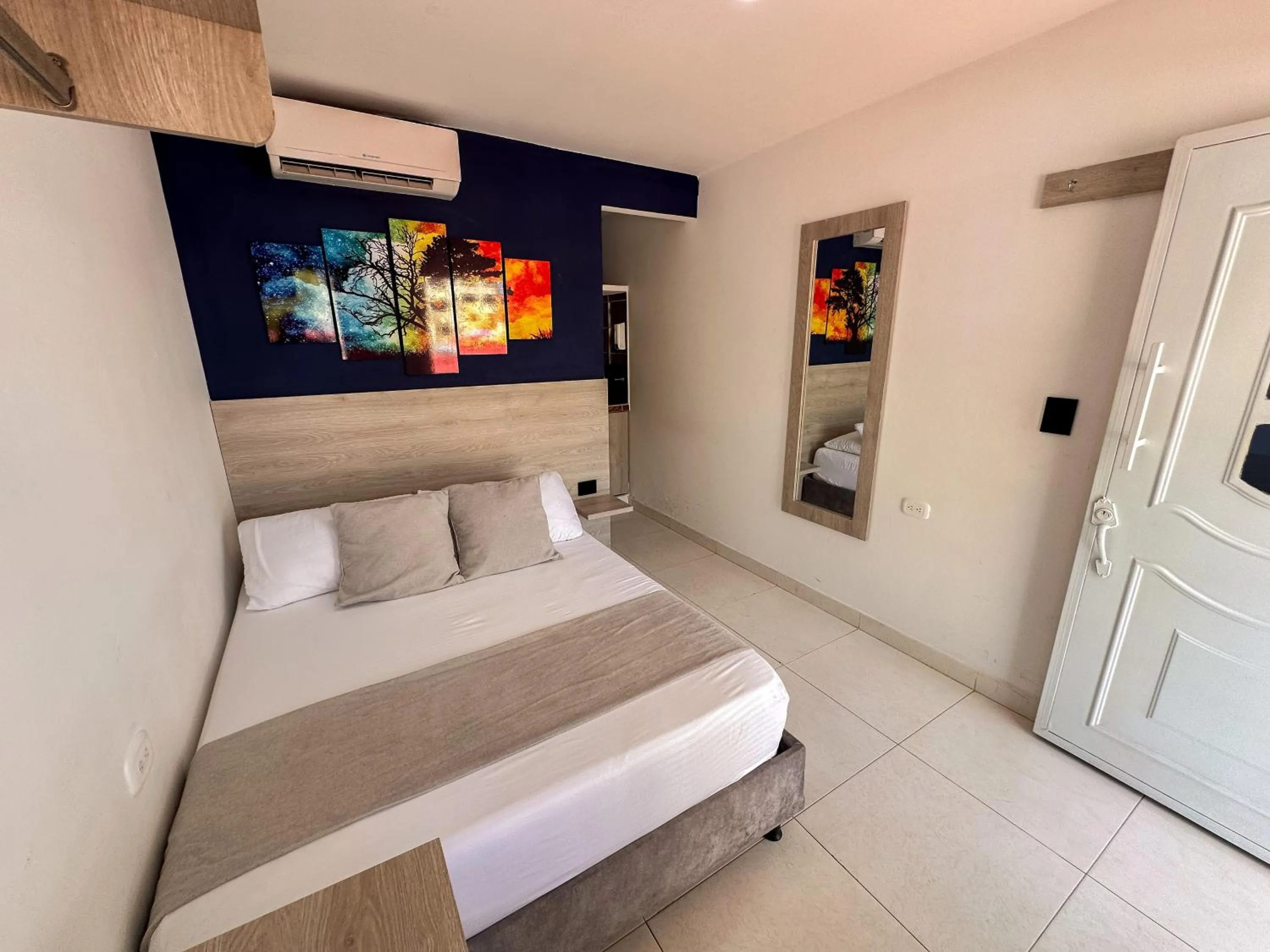 Bed in Hotel Bello Caribe Rodadero