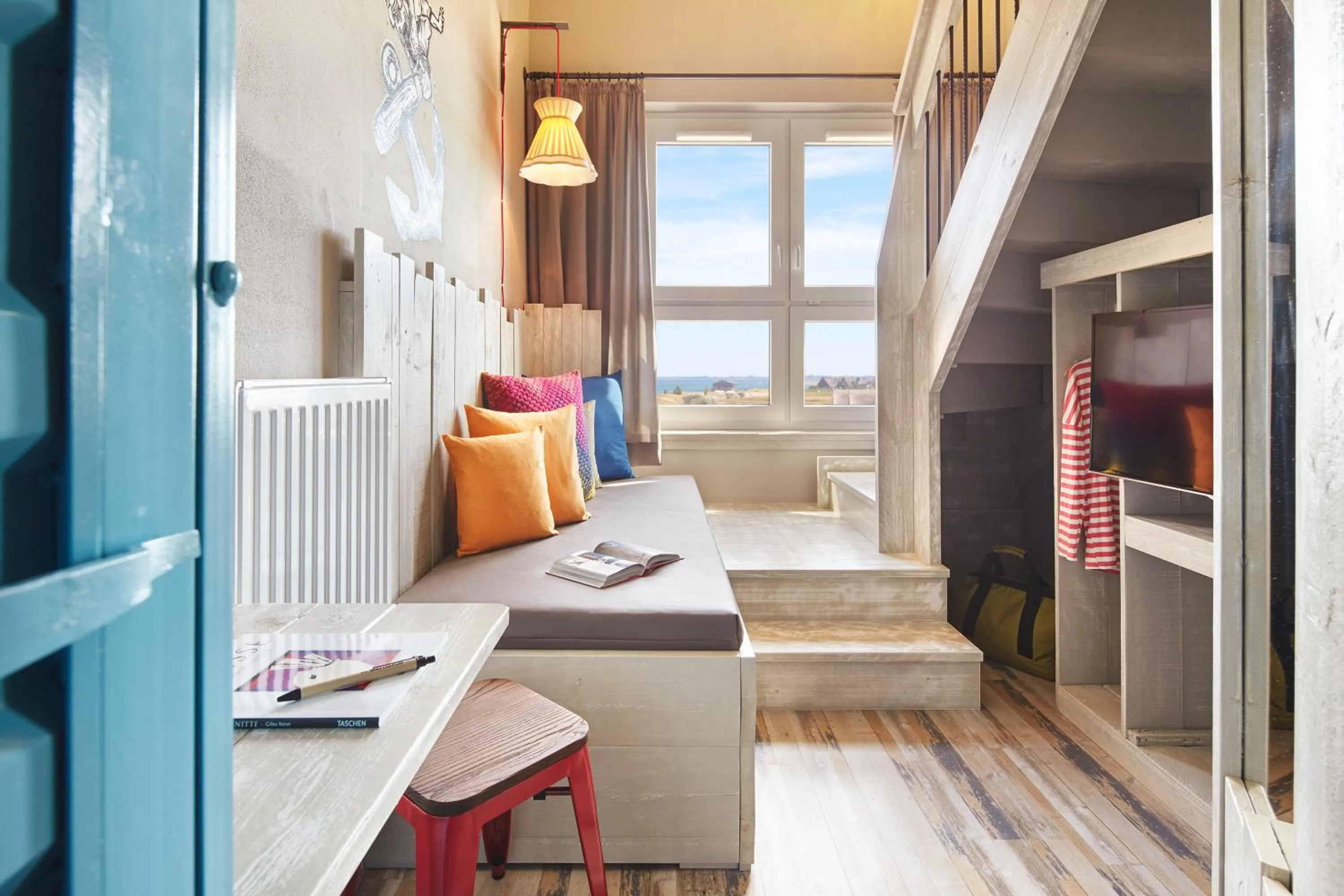 Photo of the whole room, Bed in Bretterbude Heiligenhafen