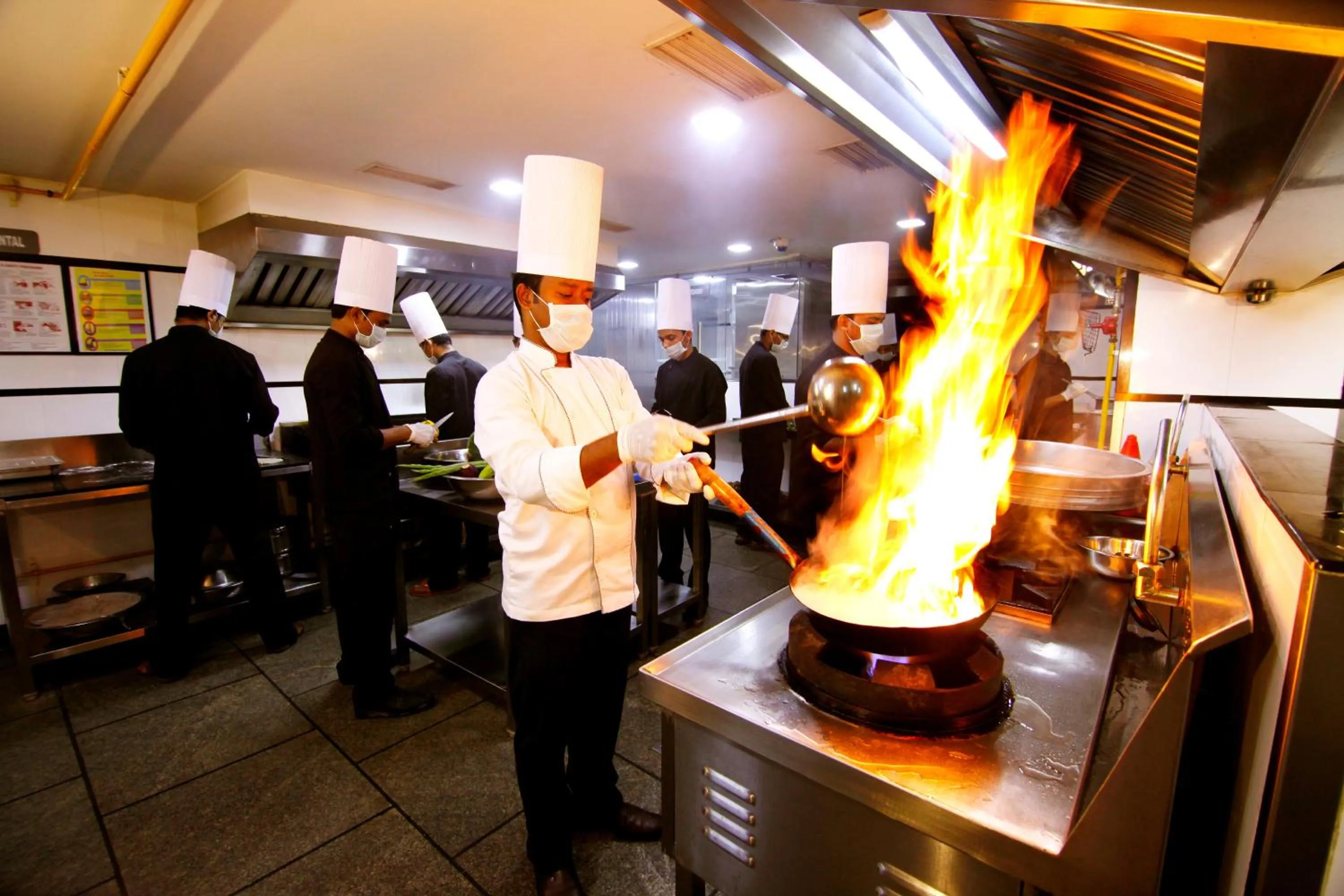 Communal kitchen in Hotel Blue Nile