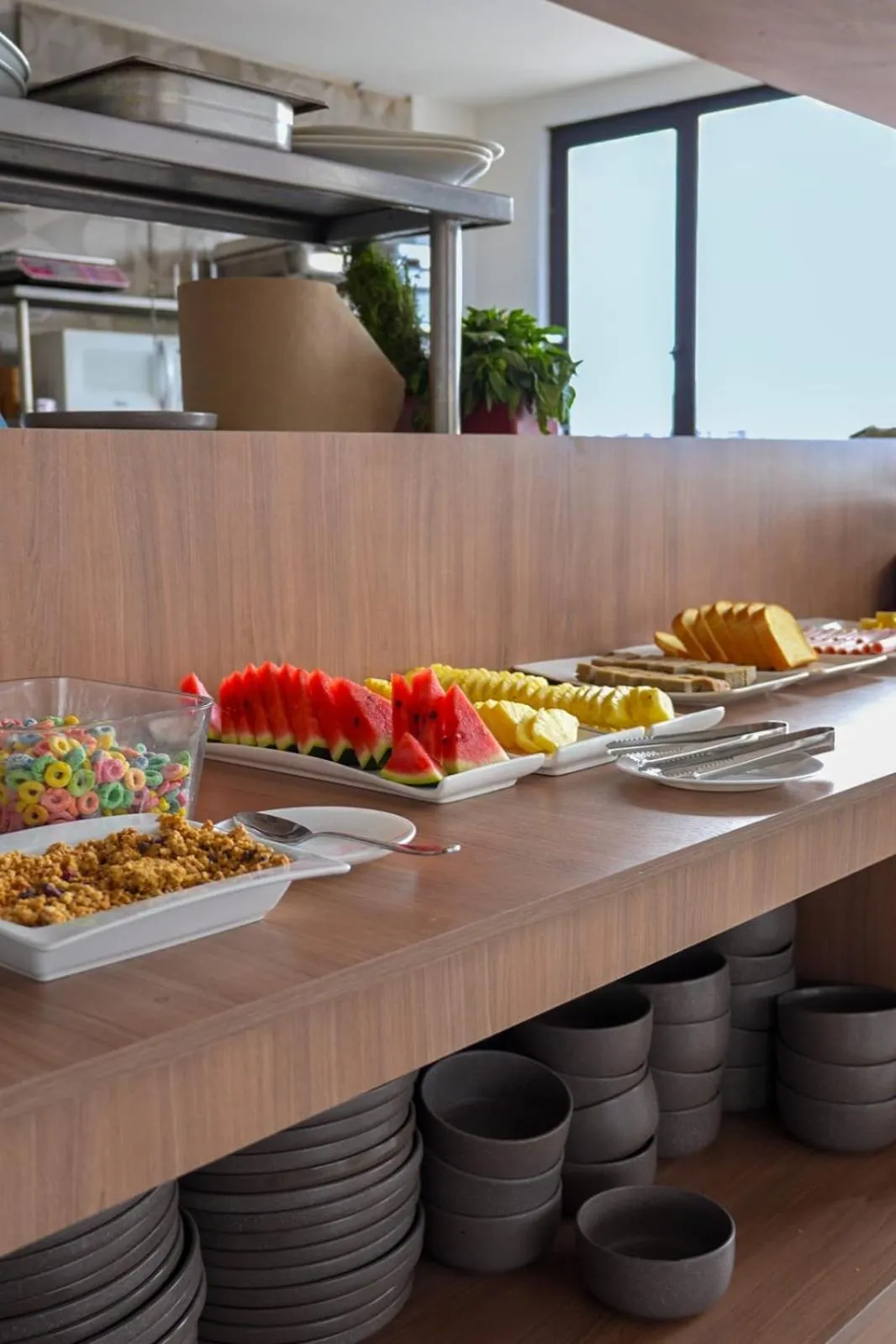 Buffet breakfast in Hotel Santiago de Compostella Suites