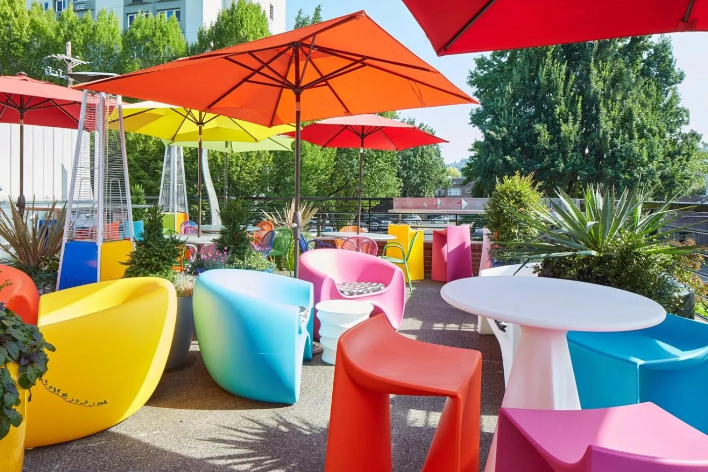 Patio in Inn at Northrup Station