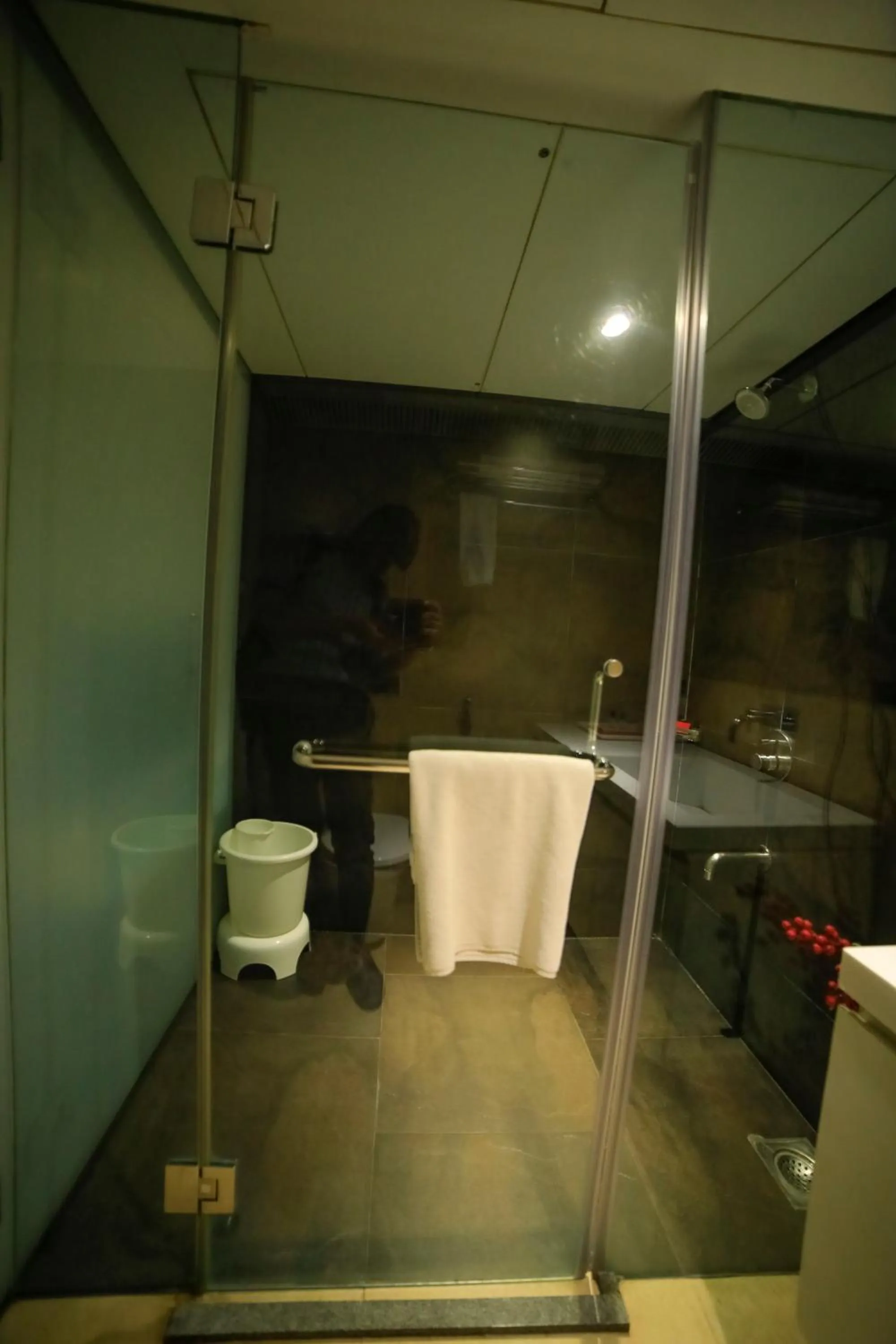 Shower in Hotel German Palace Near to Airport