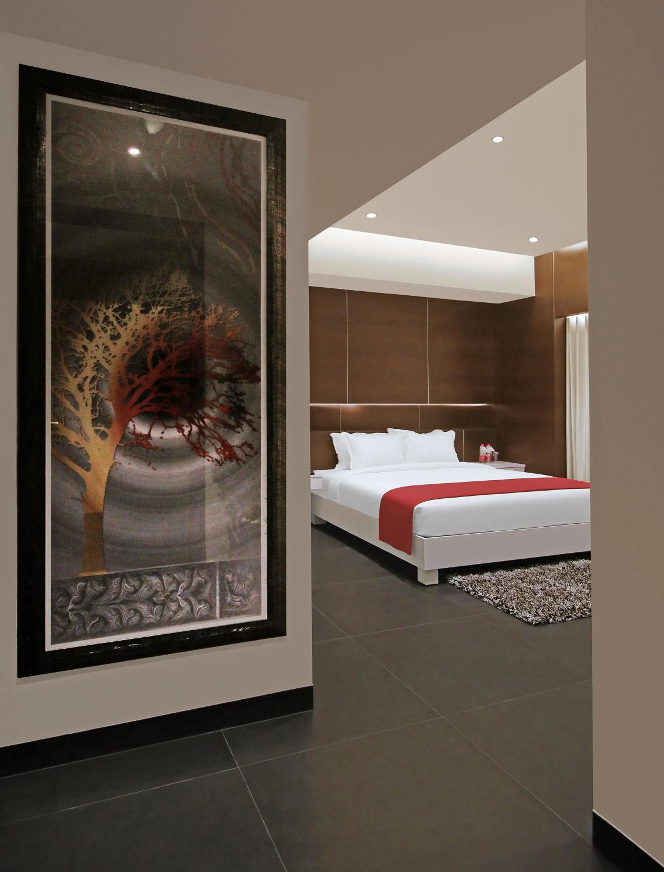 Bedroom, Bed in Hotel German Palace Near to Airport