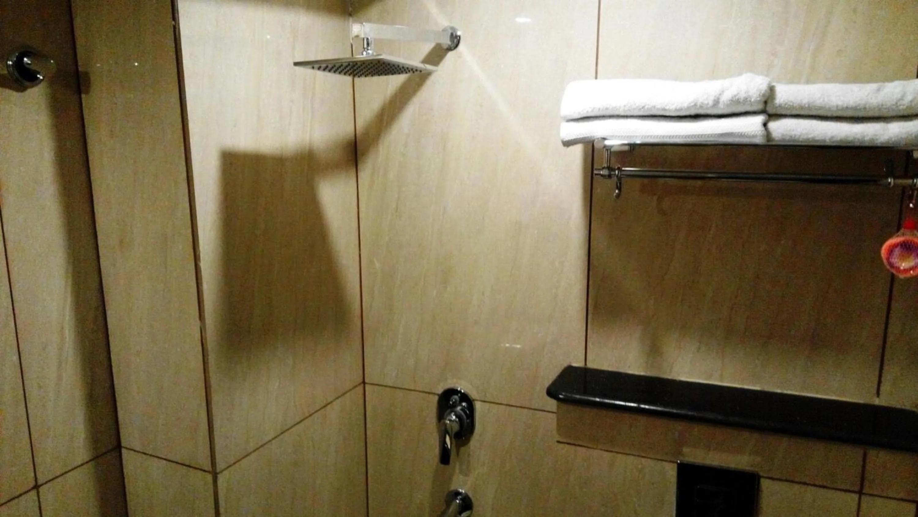 Bathroom in Hotel Station View Opposite New Delhi Railway