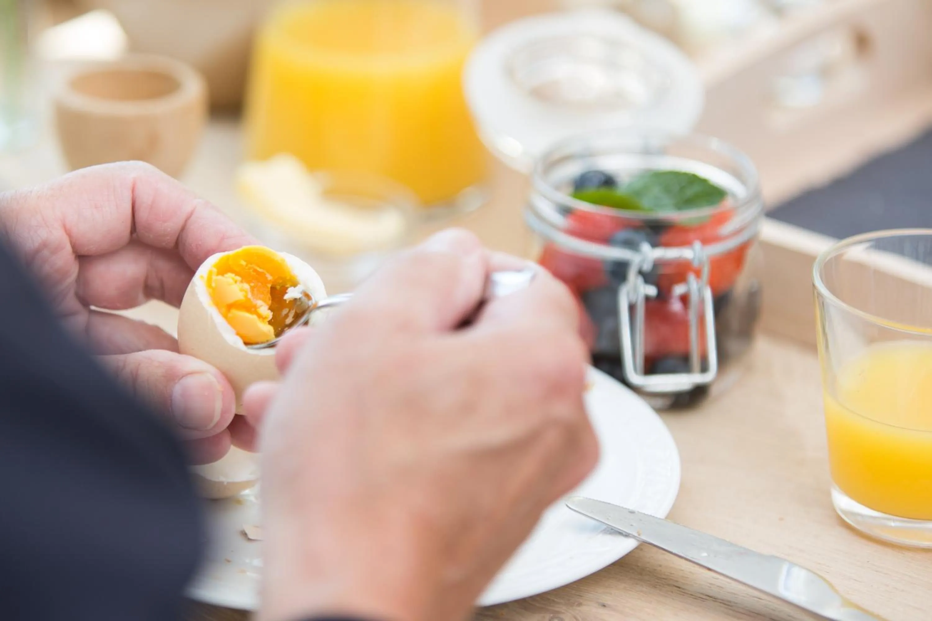 Food close-up in B&B De Beiert