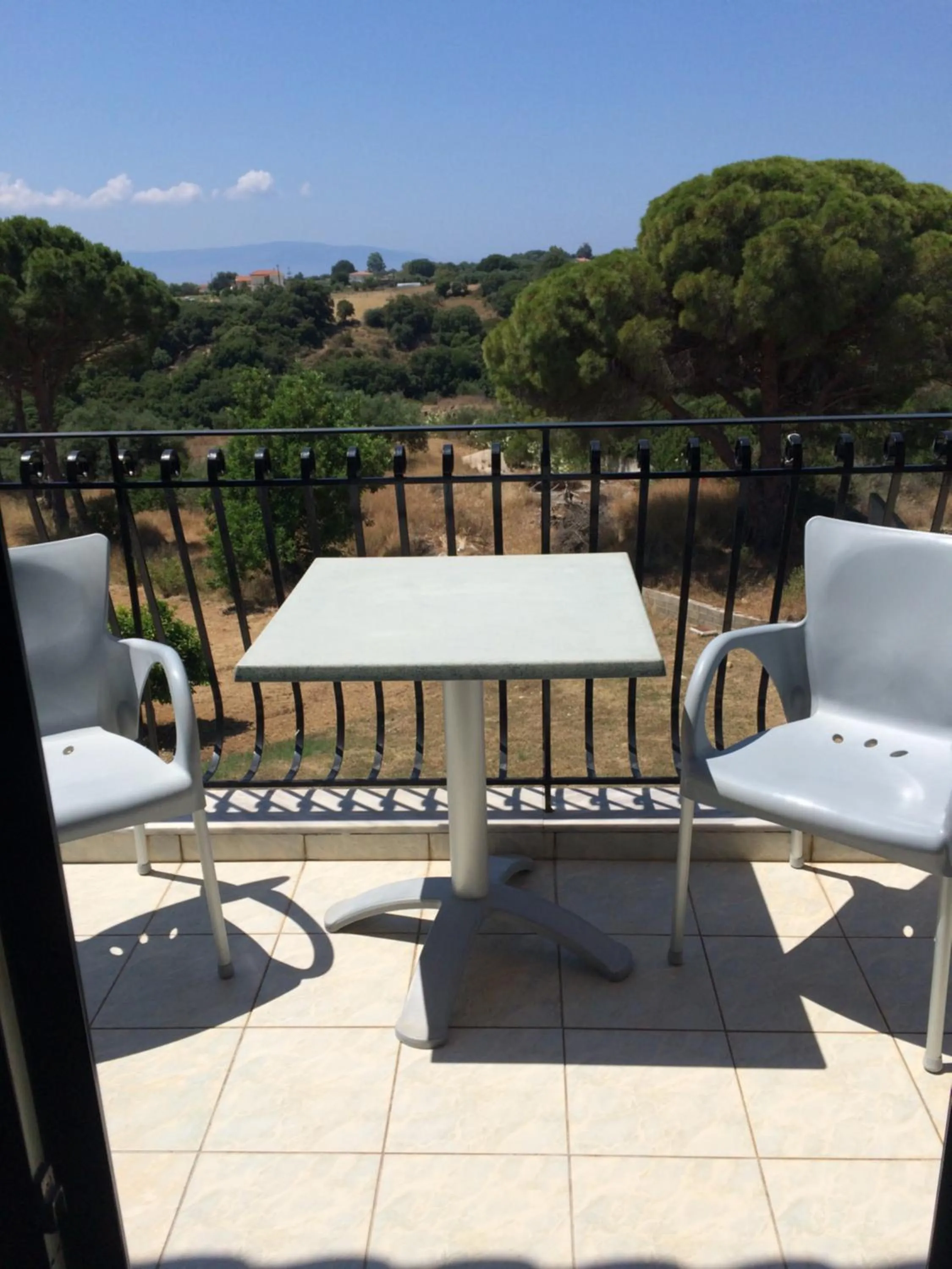 Balcony/Terrace in Koukounaries Studios
