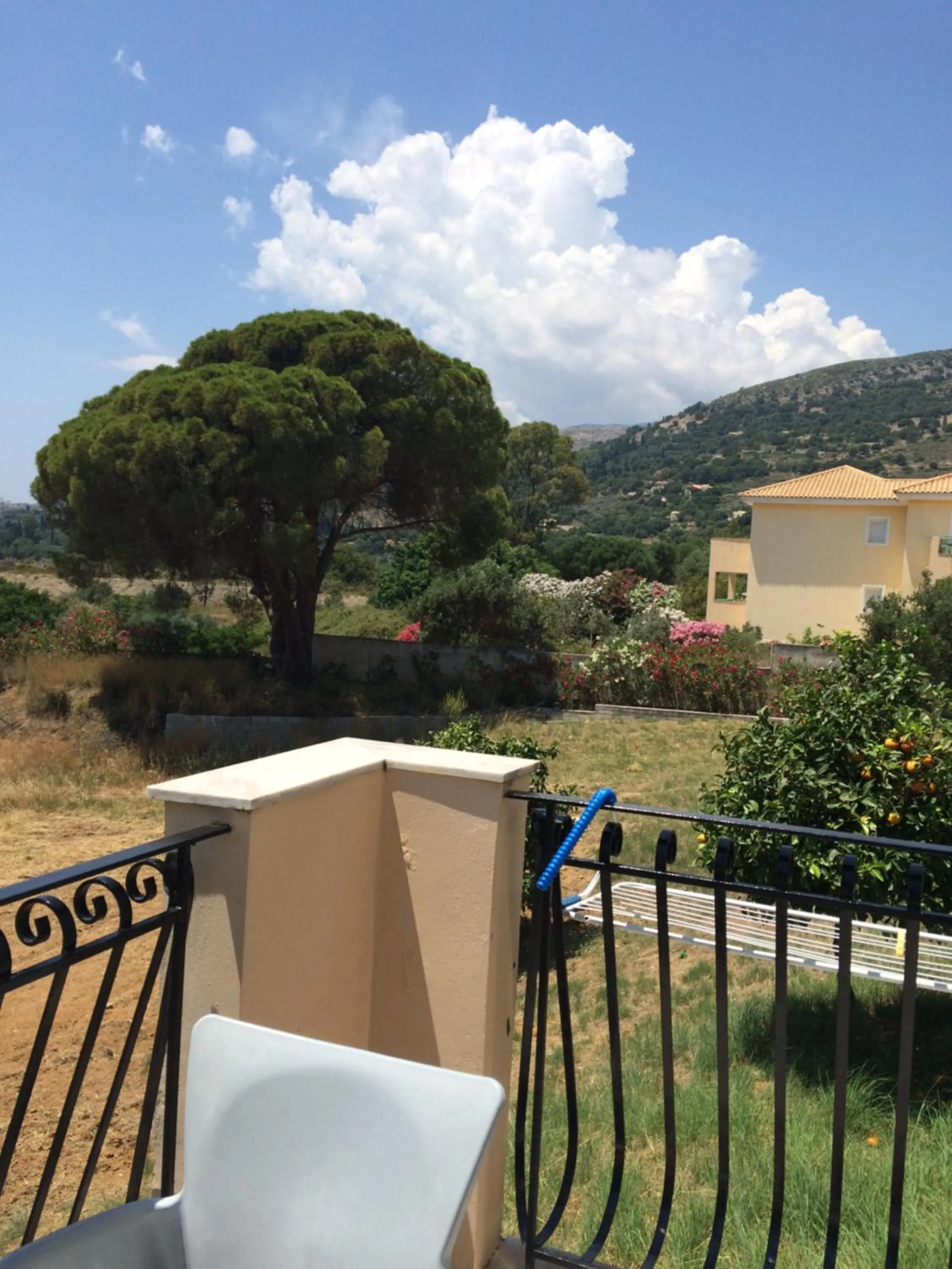 Balcony/Terrace in Koukounaries Studios