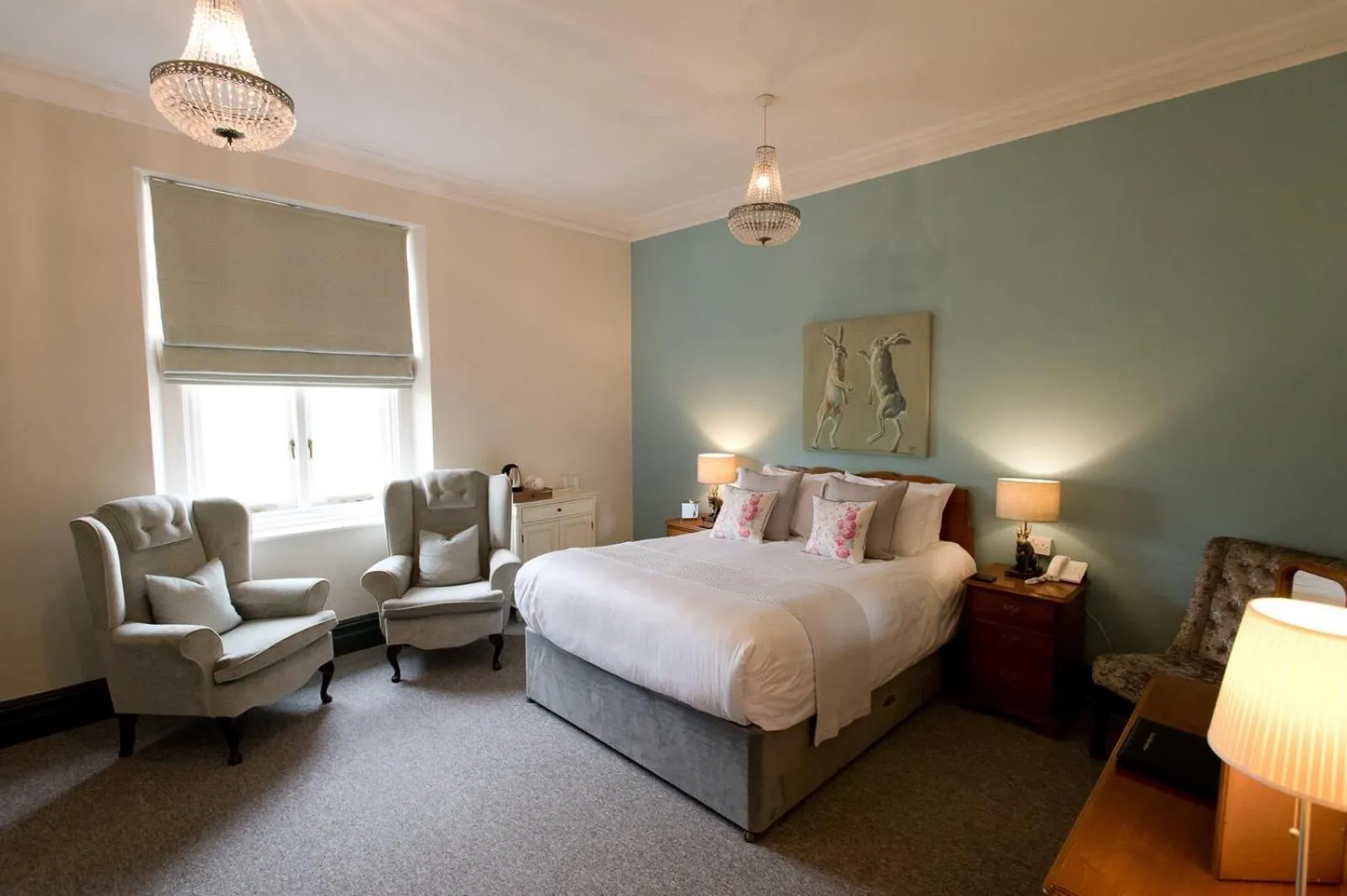 Bed in Glewstone Court Country House Hotel