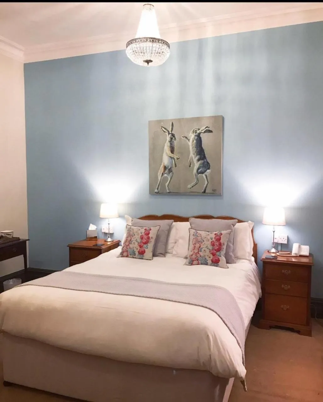 Bed in Glewstone Court Country House Hotel