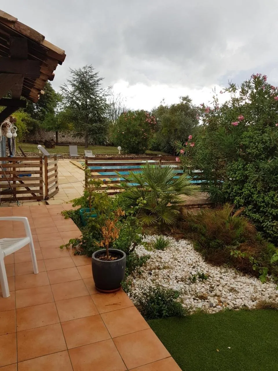 Pool view in Le Mas de Cocagne - Gite et Chambre d'hôte - Piscine et SPA