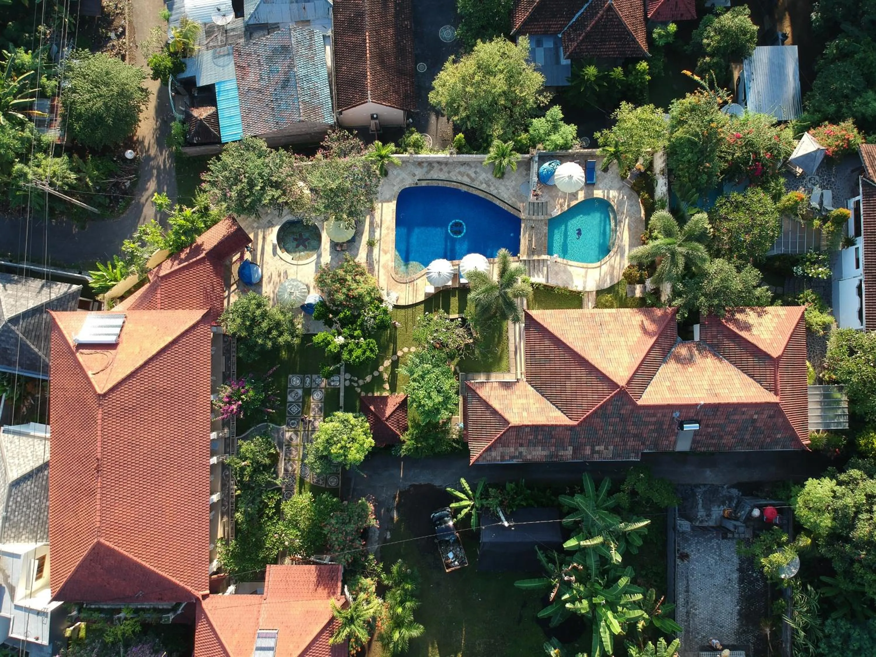 Garden in Villa Jakaranda and Villa Marakuya