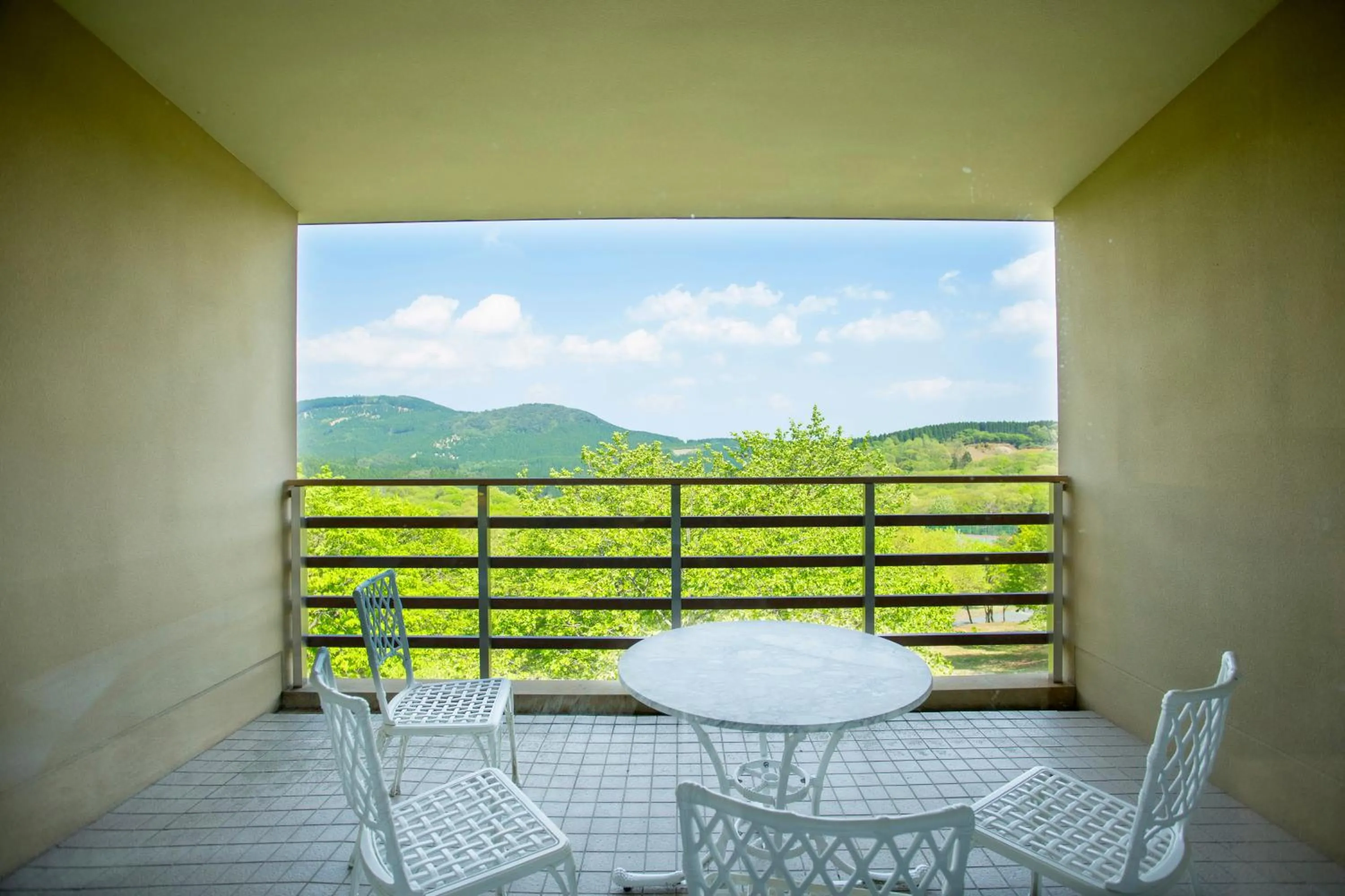 Balcony/Terrace in Mineyama Kogen Hotel Relaxia