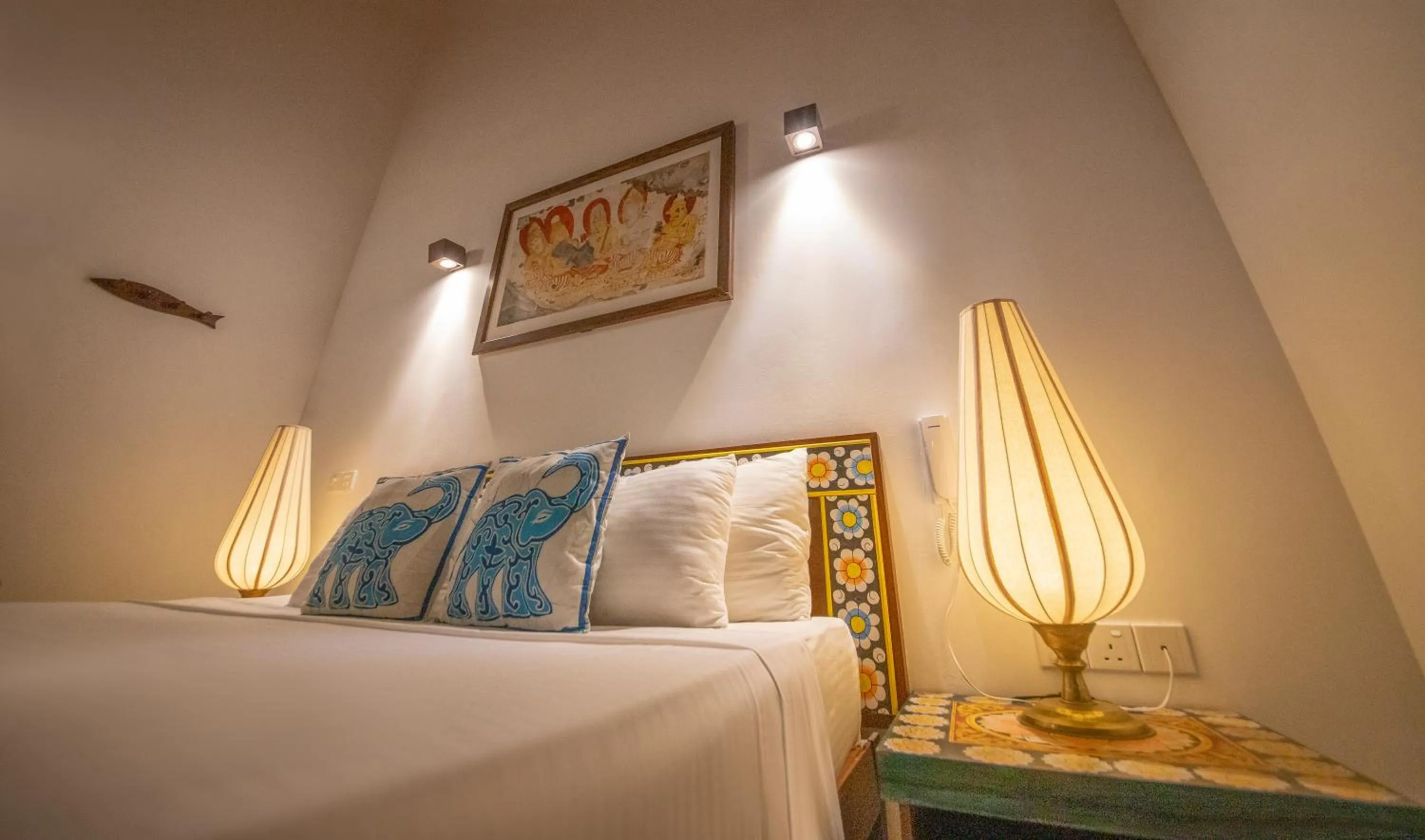 Bed in Blue Elephant Boutique Hotel