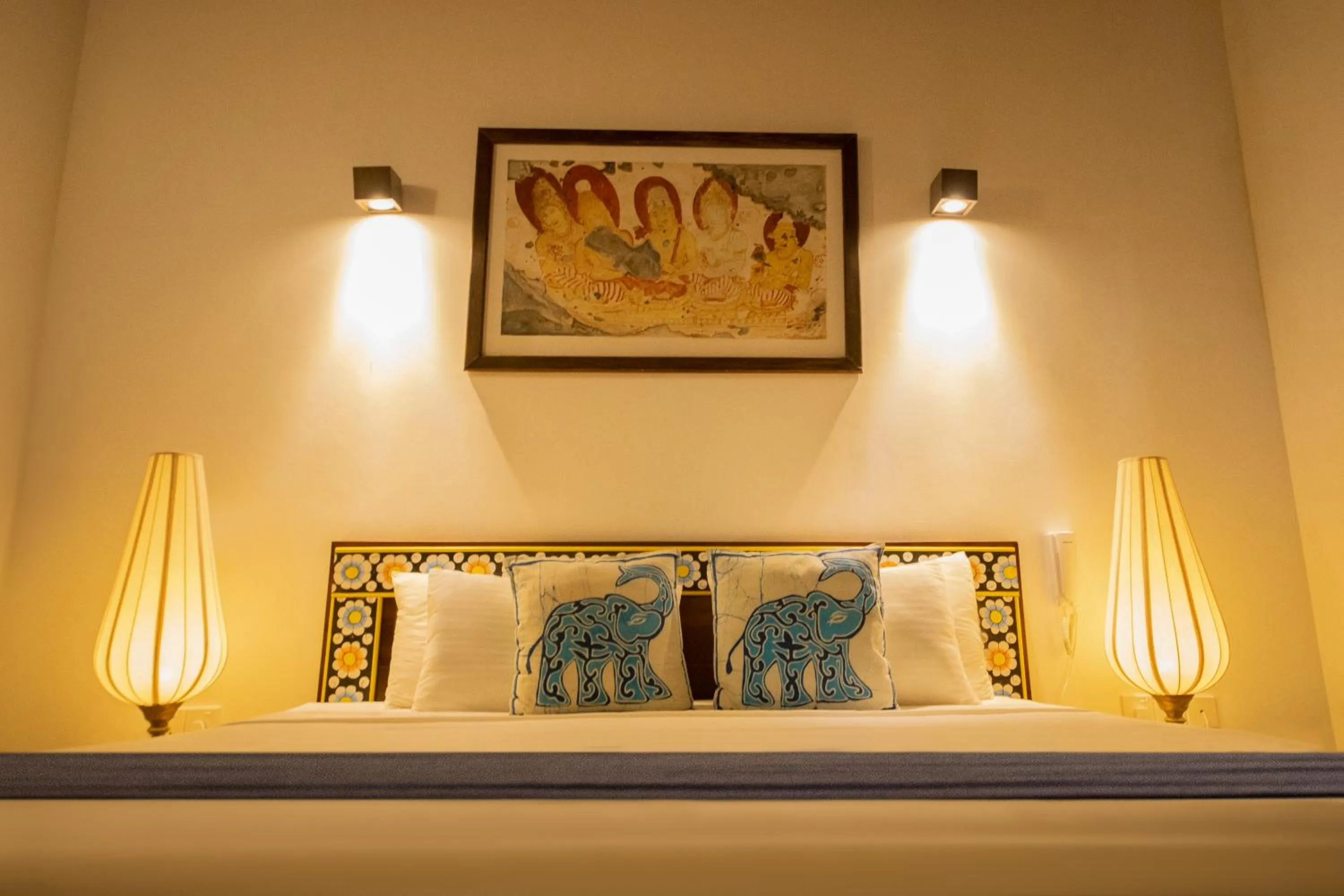 Bed in Blue Elephant Boutique Hotel