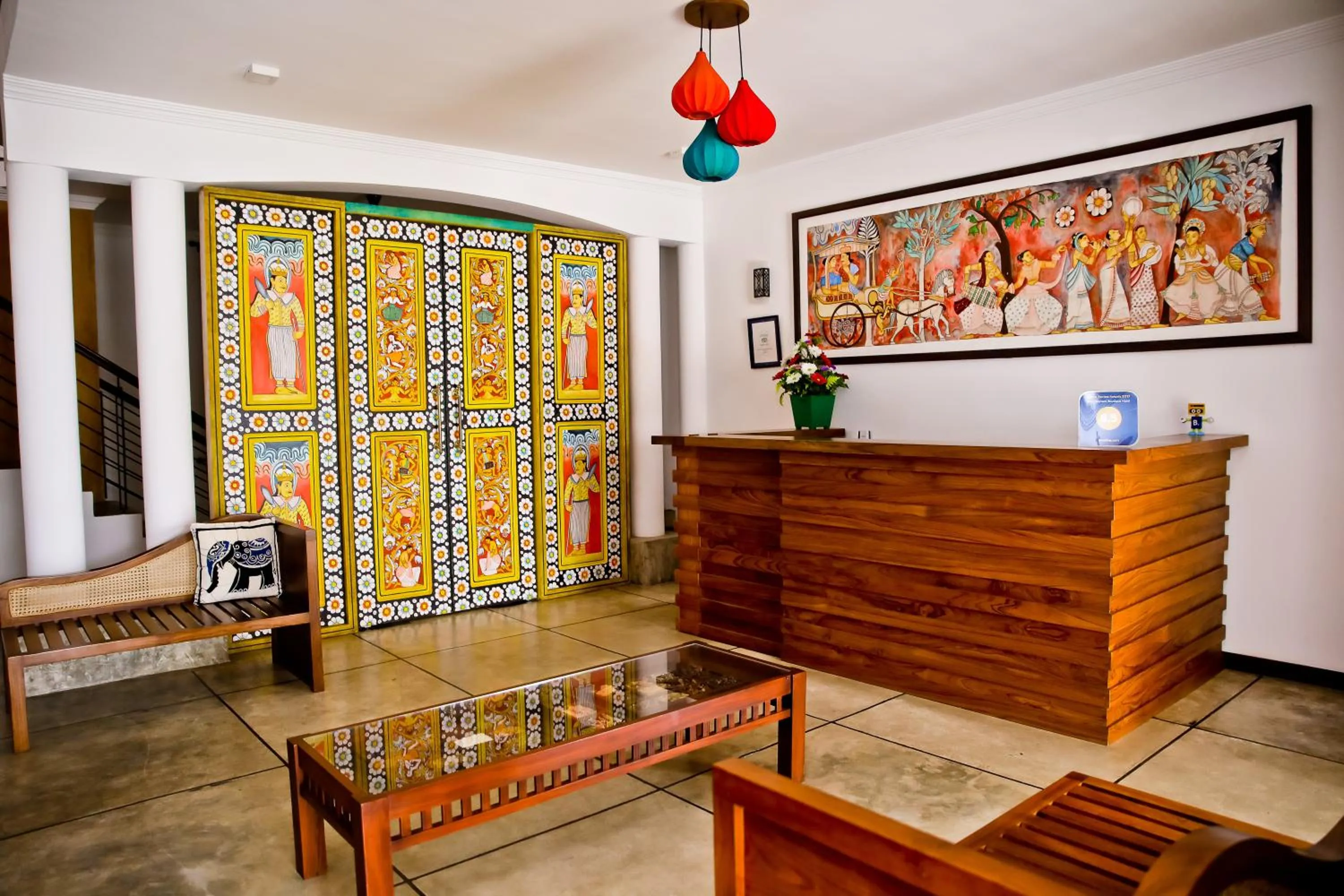 Lobby or reception in Blue Elephant Boutique Hotel