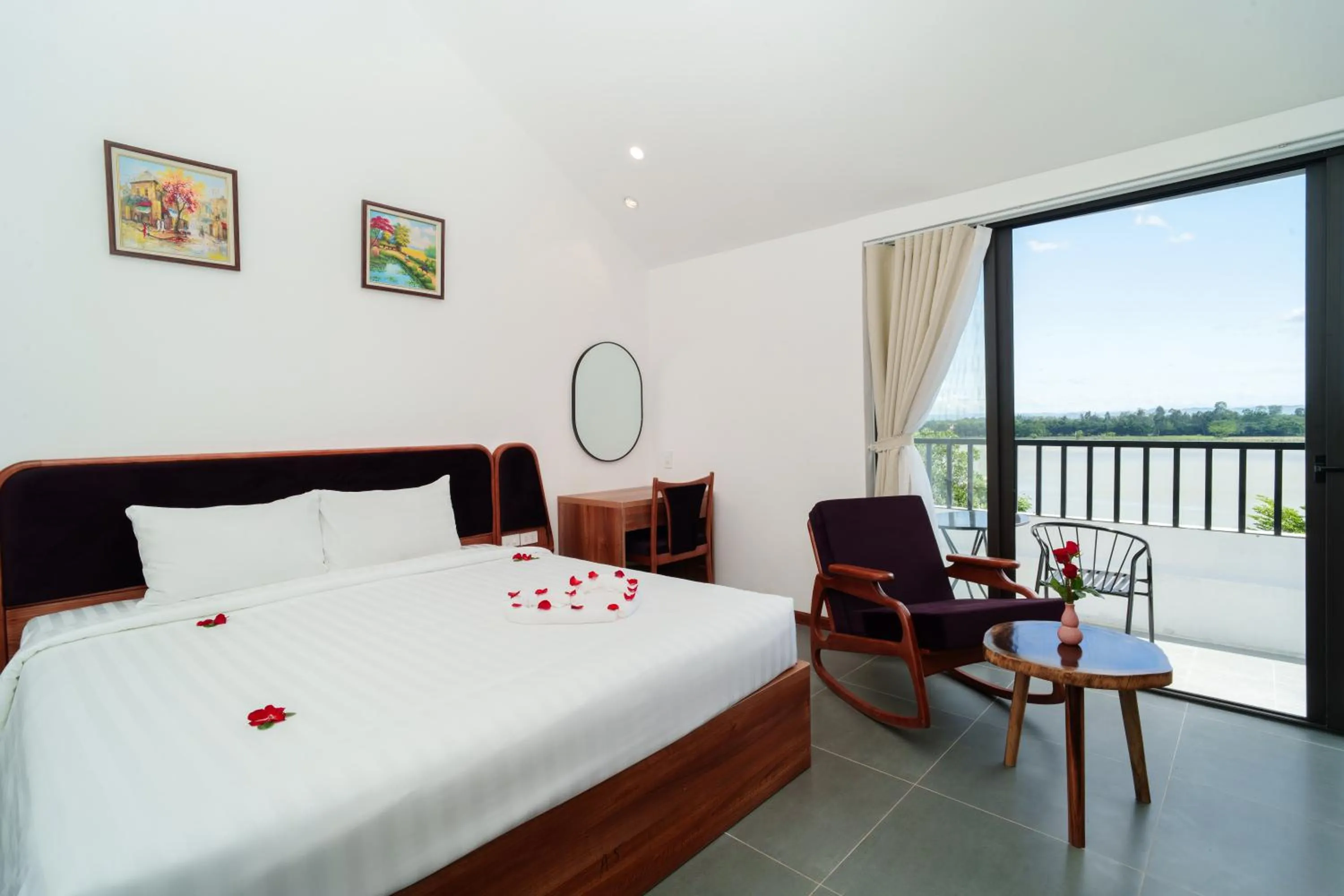 Bedroom, Bed in Serene Riverside Hotel Hoi An